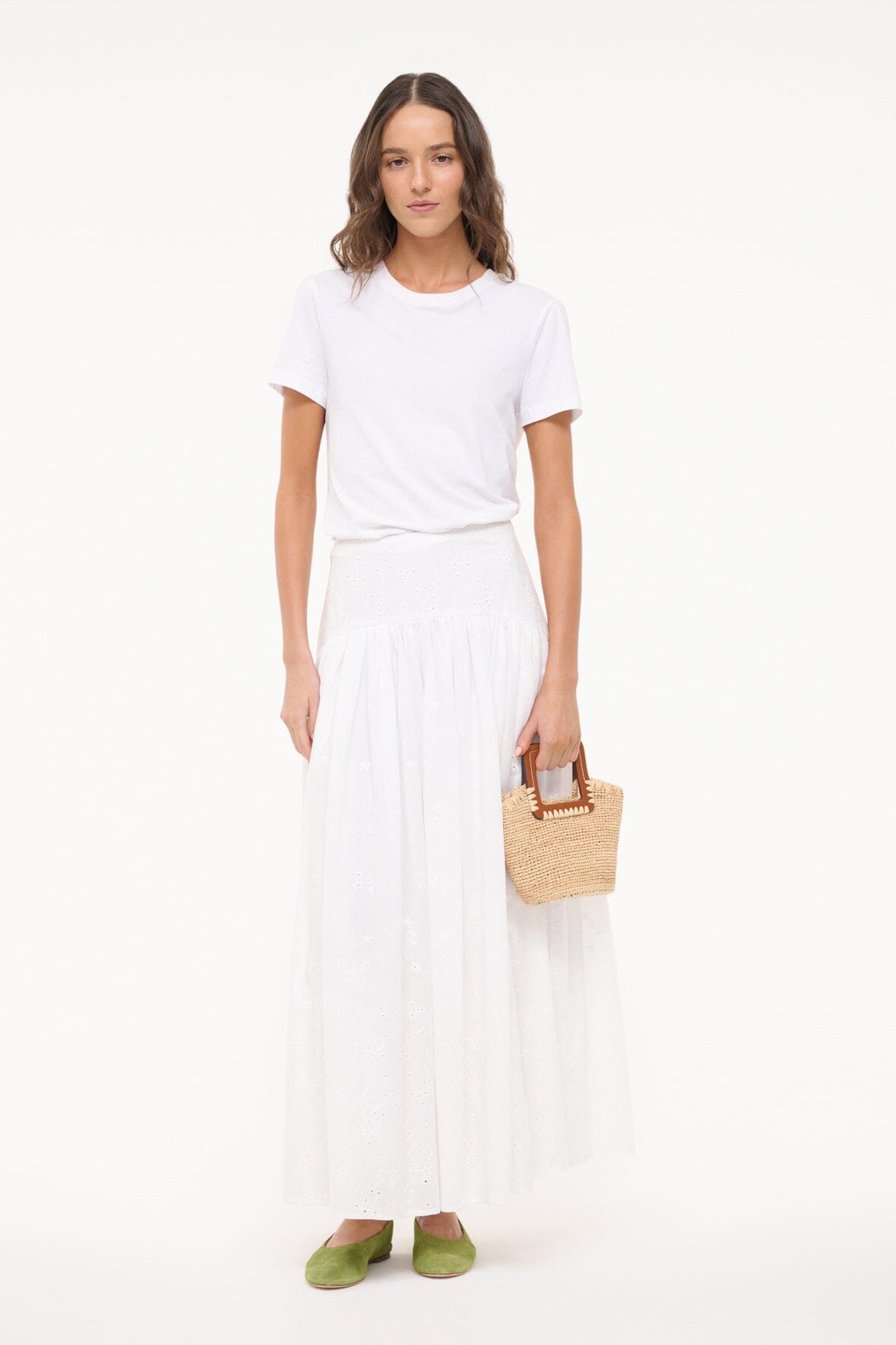 PROCIDA SKIRT | WHITE EYELET