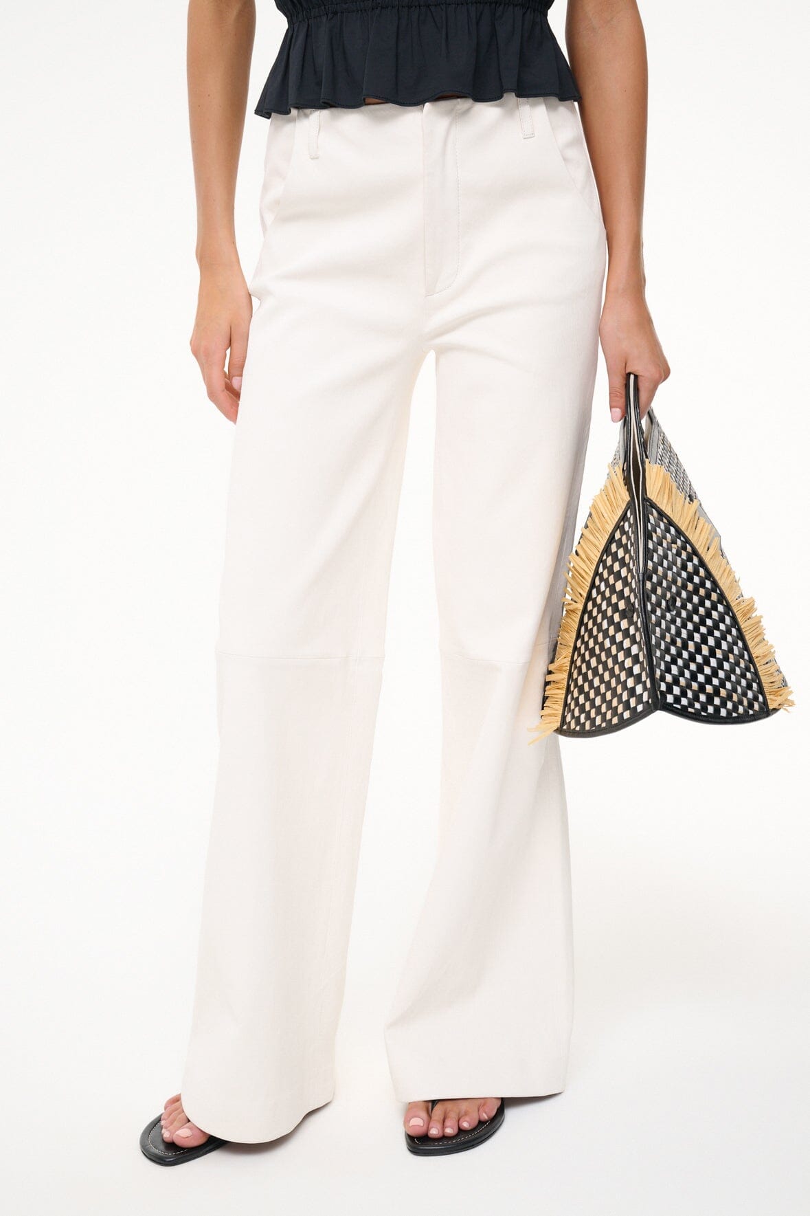 CLEO FISH BASKET TOTE | BLACK NATURAL - Image 4