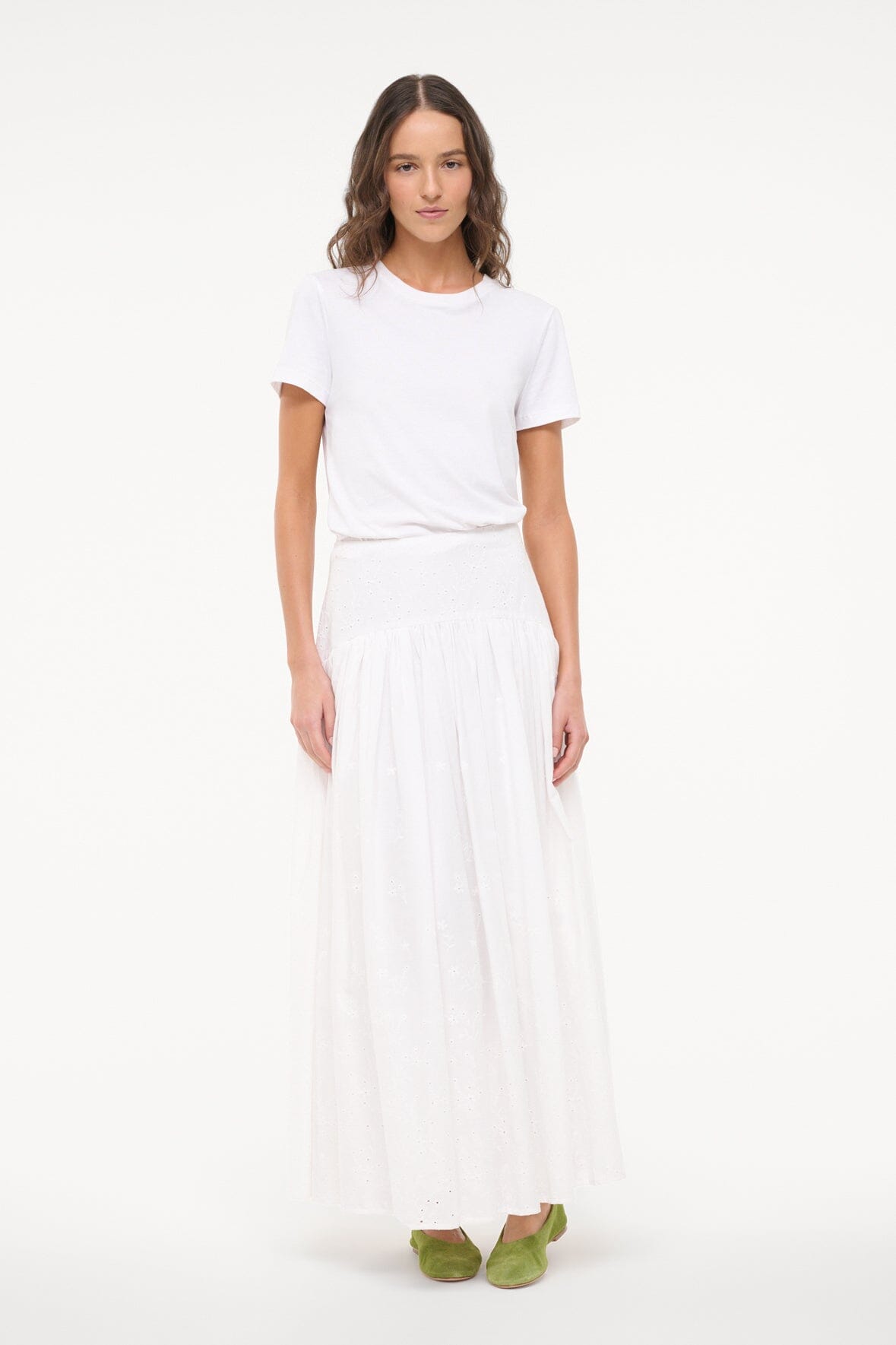 PROCIDA SKIRT | WHITE EYELET - Image 3