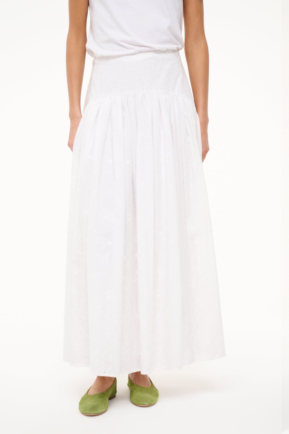 PROCIDA SKIRT | WHITE EYELET - Image 2