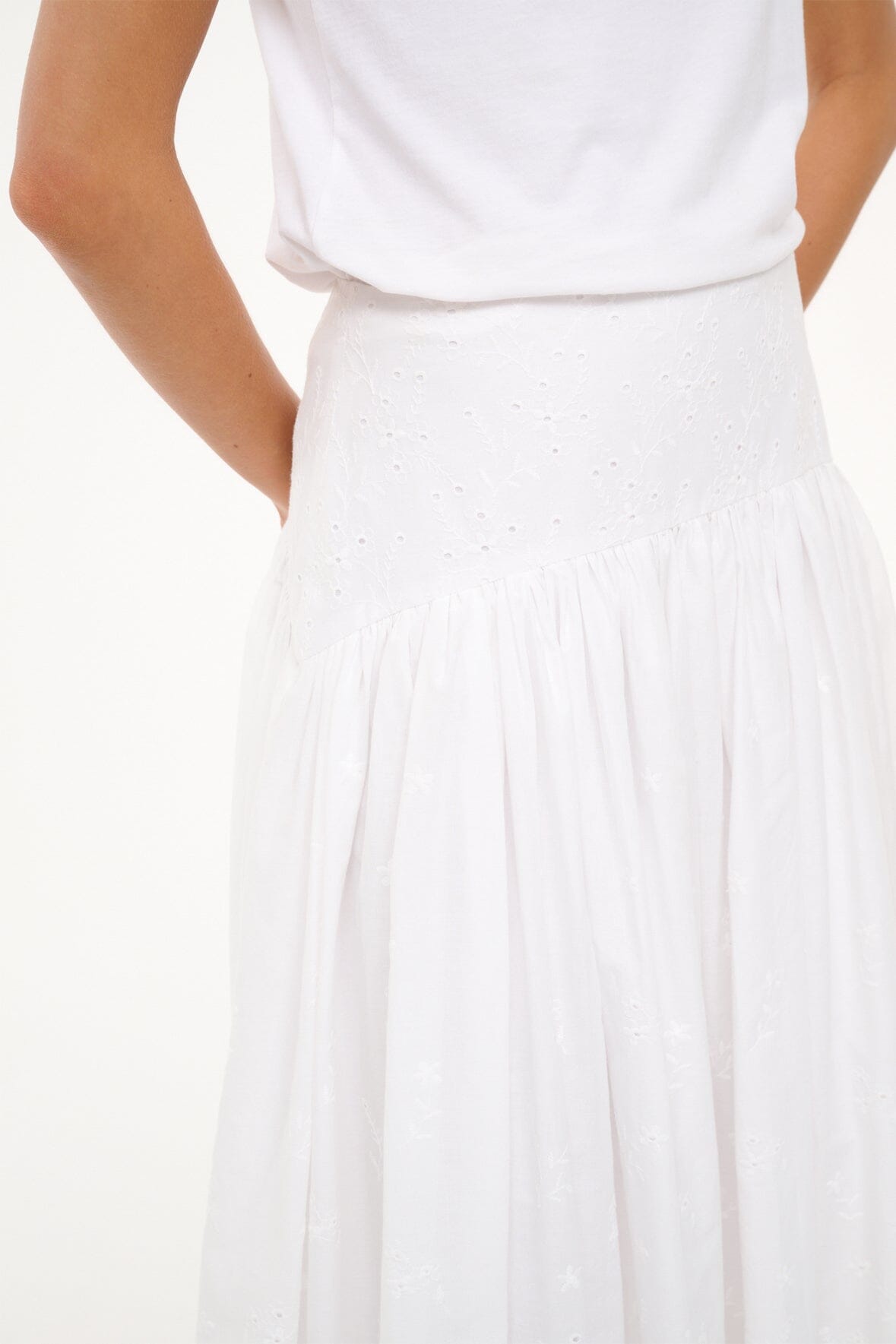 PROCIDA SKIRT | WHITE EYELET - Image 6