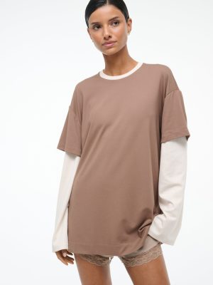WILLIAM TEE | TAUPE ECRU