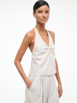 CORSO LINEN TOP | NATURAL