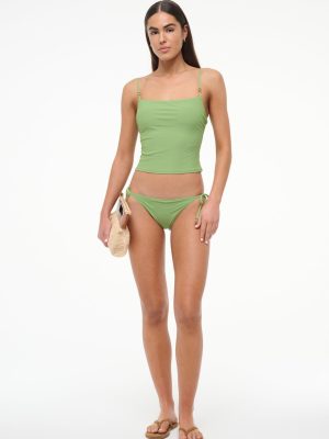 SISLEY SIDE TIE BIKINI BOTTOM | LEAF