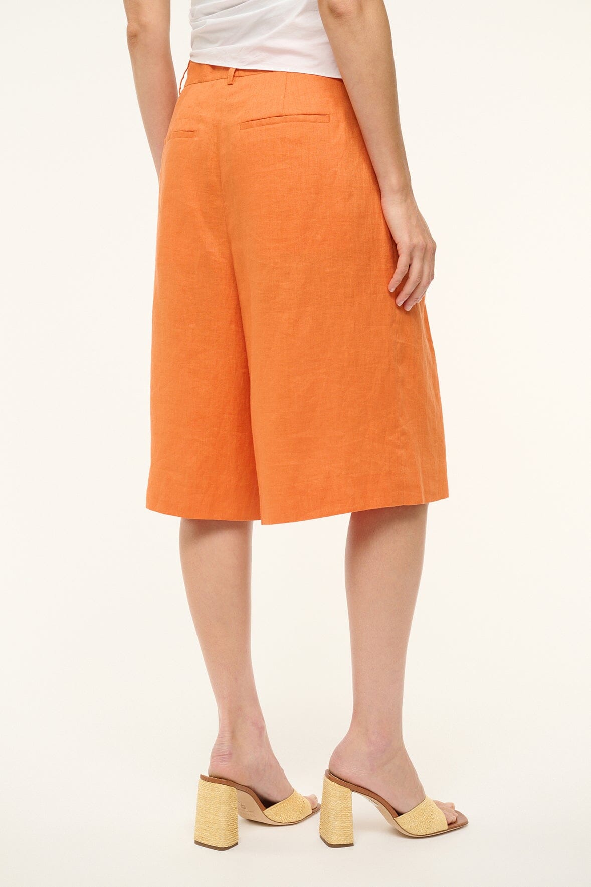 CRUZ BERMUDA LINEN SHORT | APRICOT - Image 5