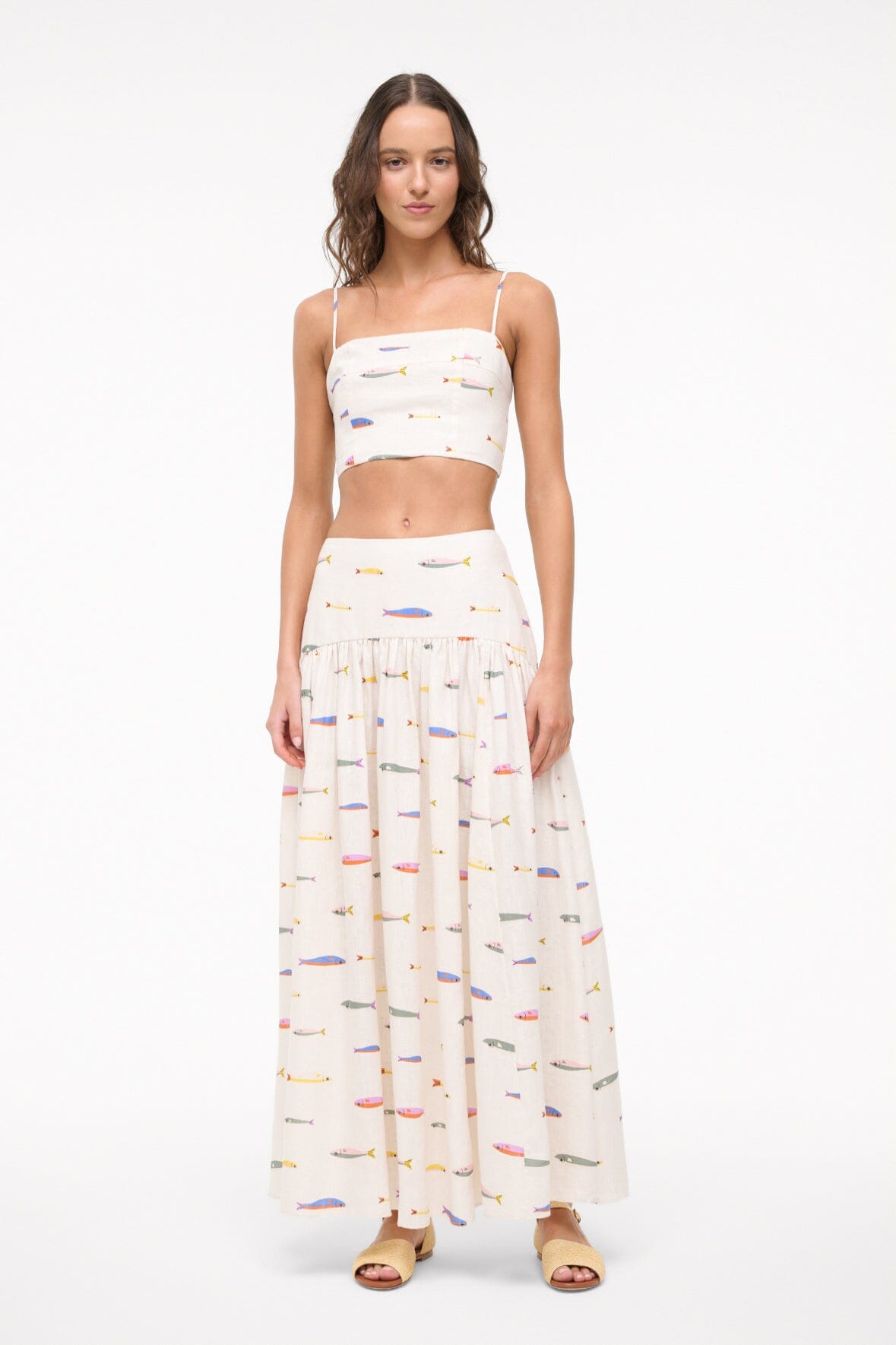 PROCIDA LINEN SKIRT | POP SARDINES IVORY