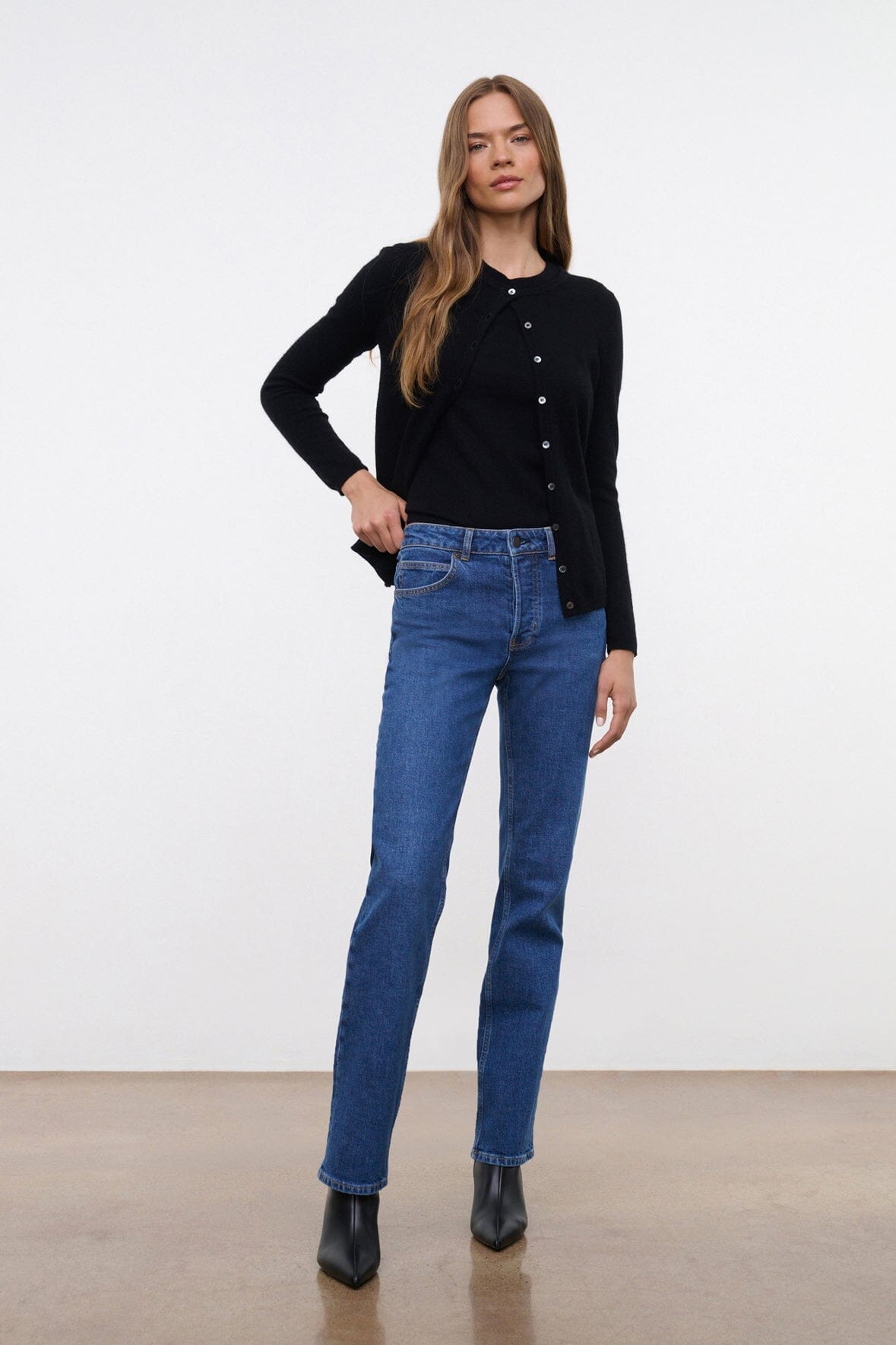 TEDDY STRAIGHT JEAN | STONE BLUE STRETCH - Image 5