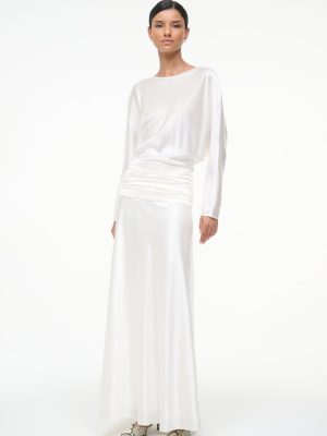 FREDA SILK DRESS | IVORY