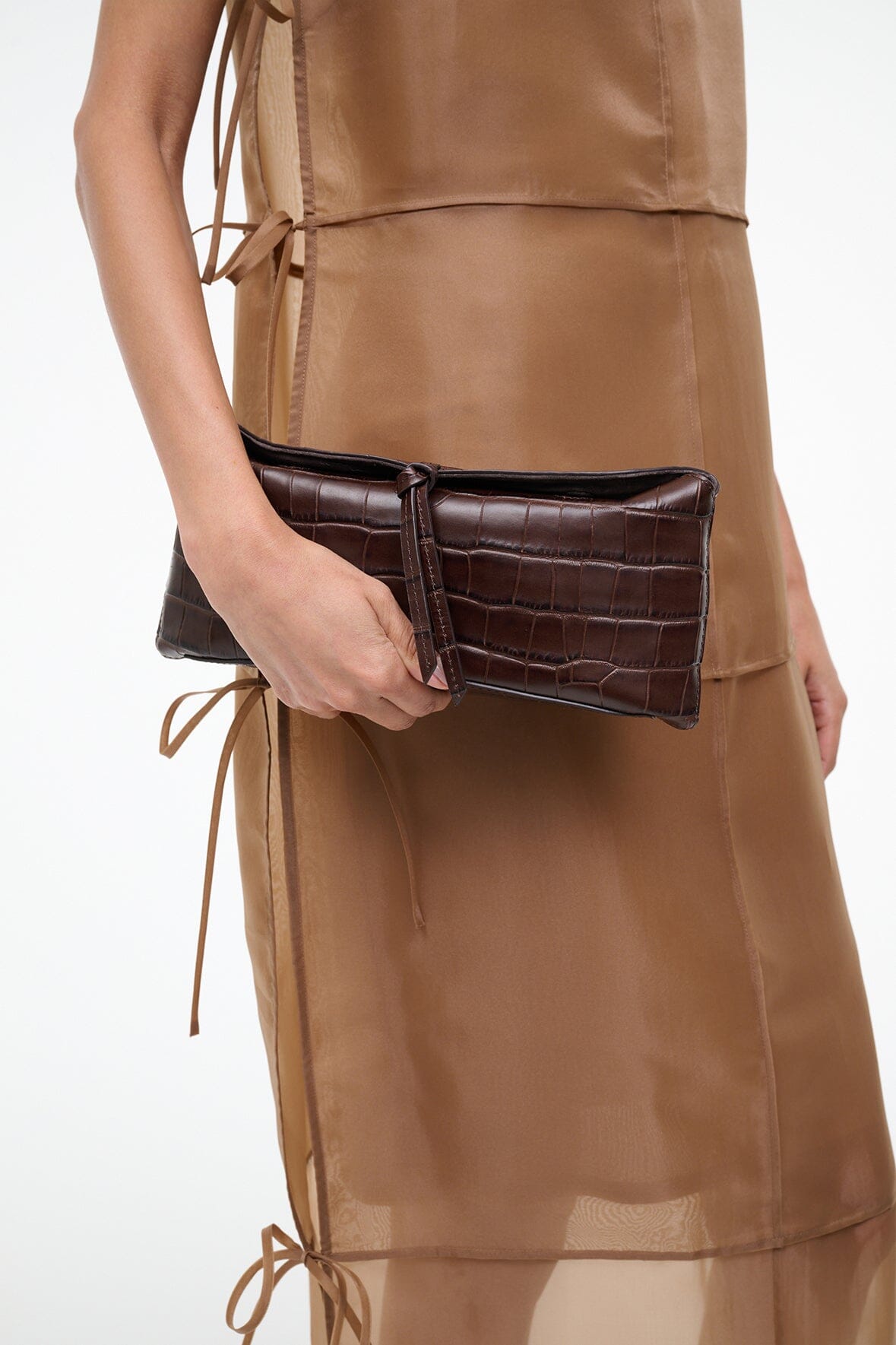 EVE CLUTCH | ESPRESSO CROCO - Image 7