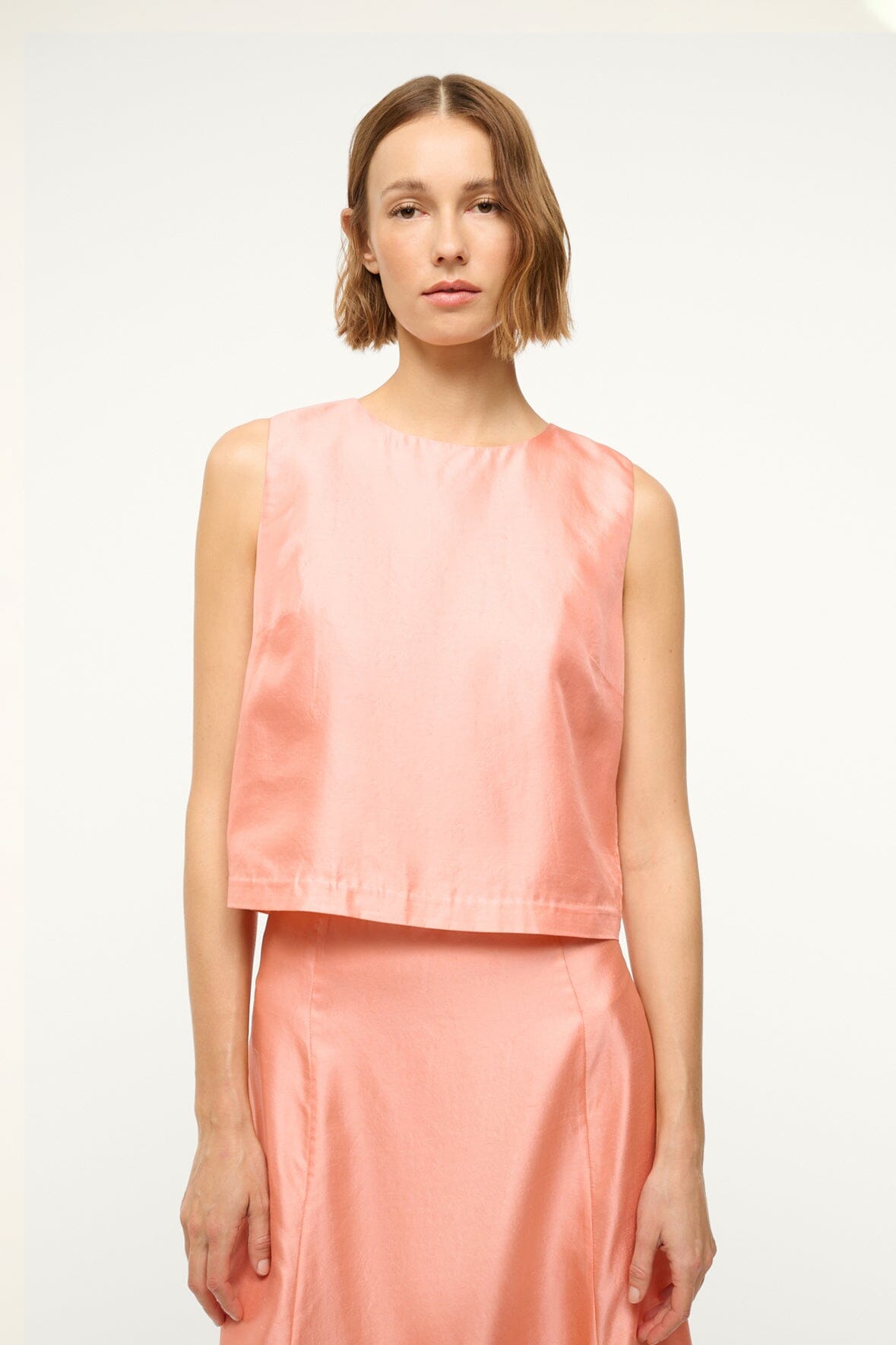 CASSIA SILK TOP | CARNATION