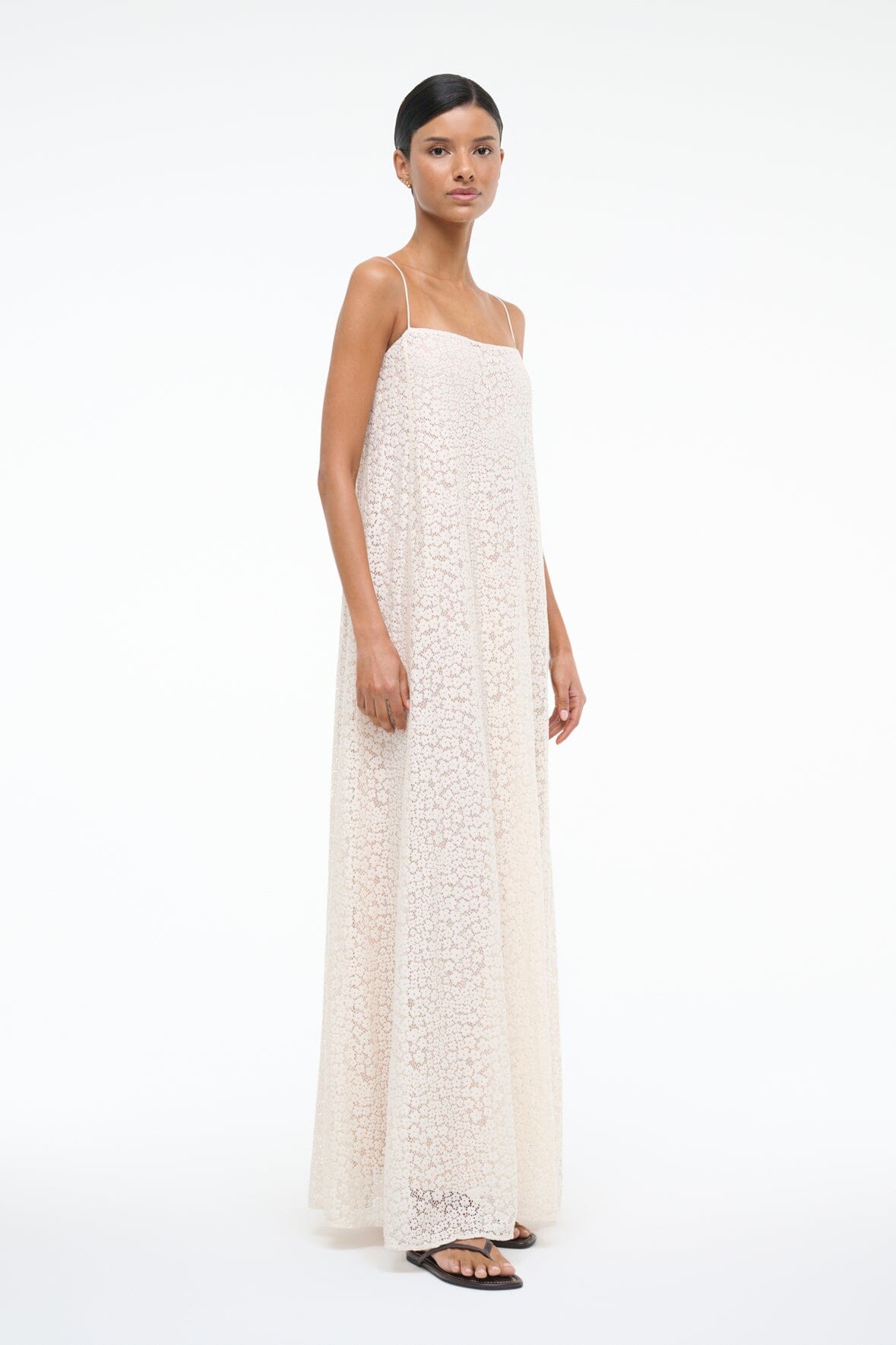 DELFINA DRESS | TINY BLOOM IVORY - Image 3