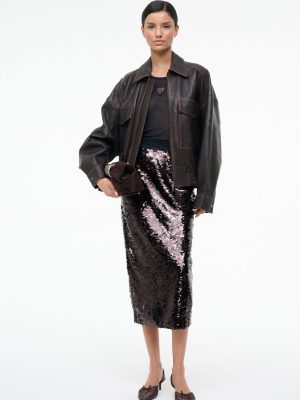 CIARA SKIRT | ESPRESSO BLACK