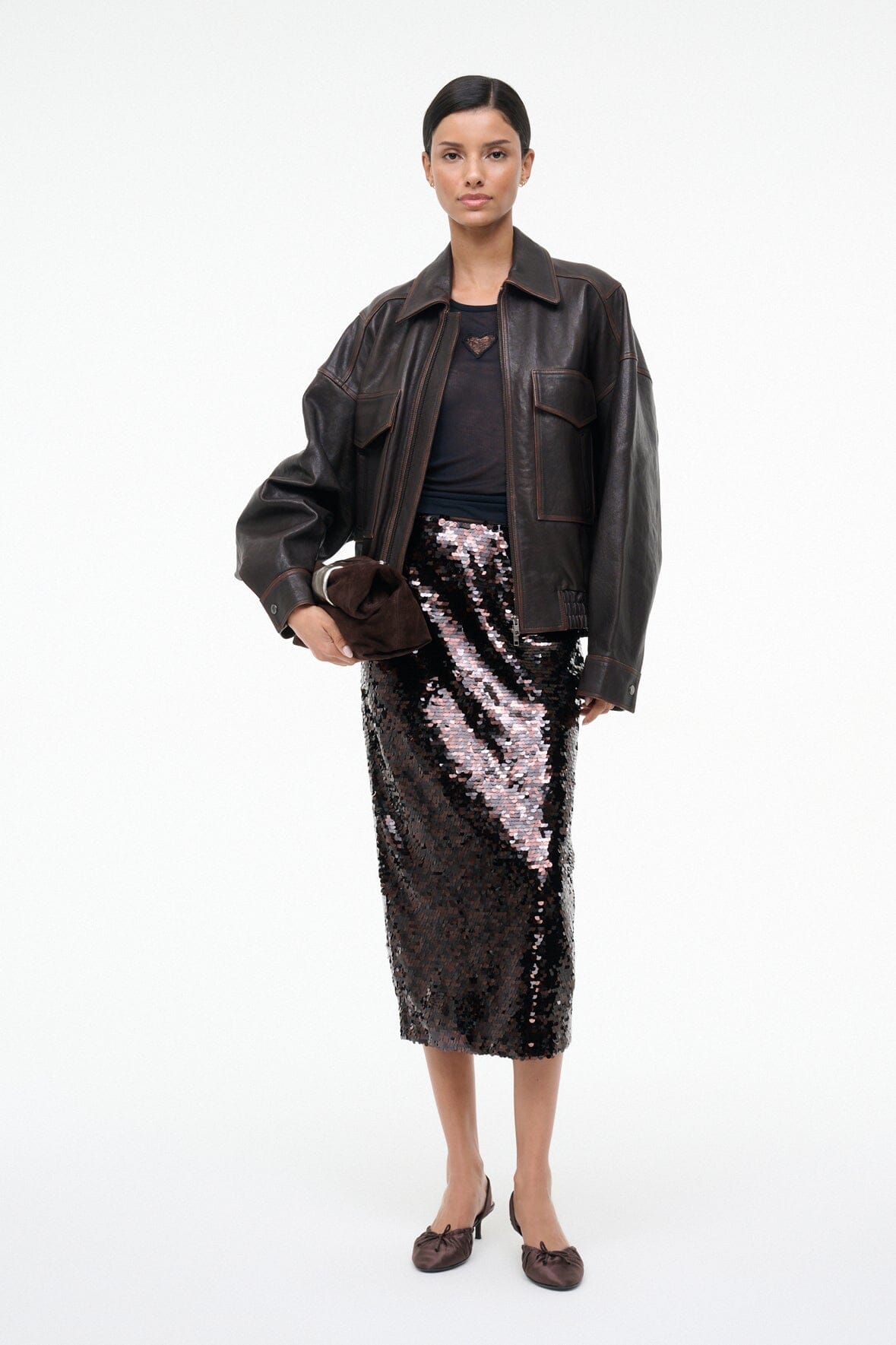 CIARA SKIRT | ESPRESSO BLACK