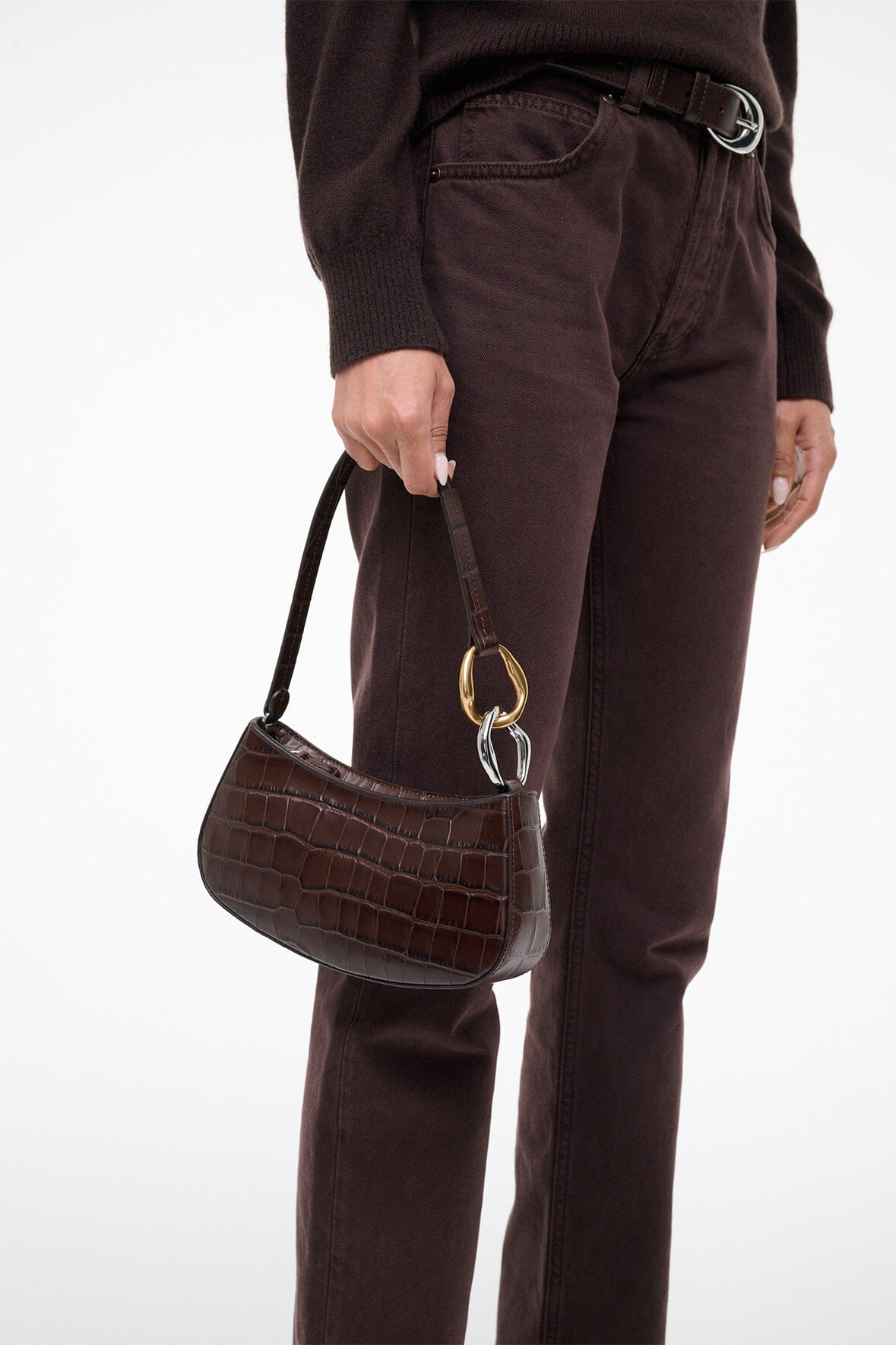OLLIE BAG | ESPRESSO CROCO - Image 4