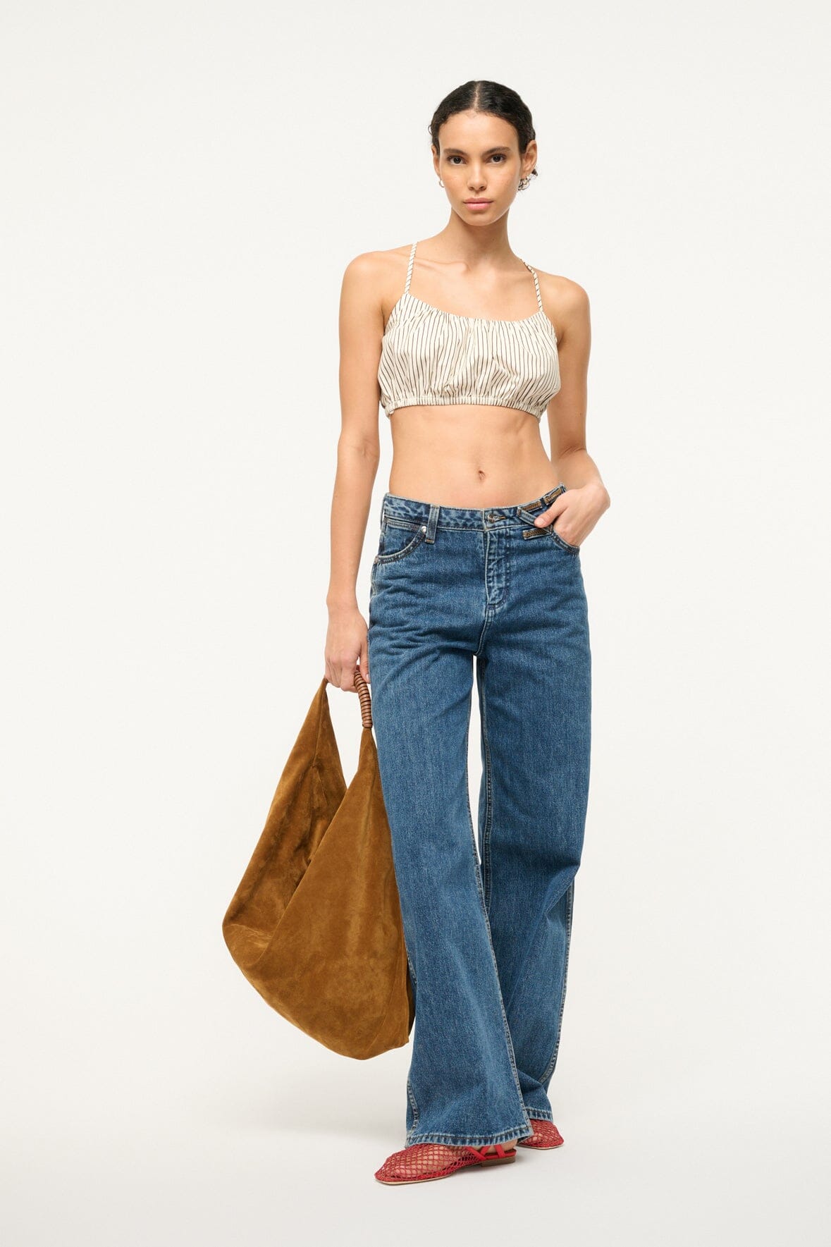 HAMMOCK TOP | IVORY DARK OAK MICRO STRIPE - Image 4