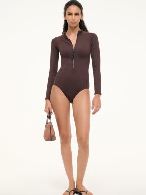 WIPEOUT RASH GUARD | DARK CHOCOLATE