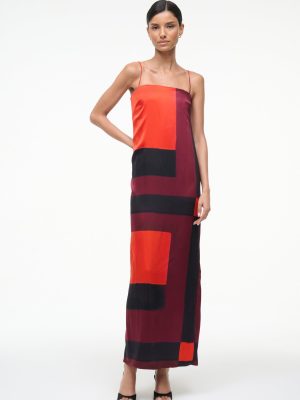 MAE SILK DRESS | RUBY PRISM