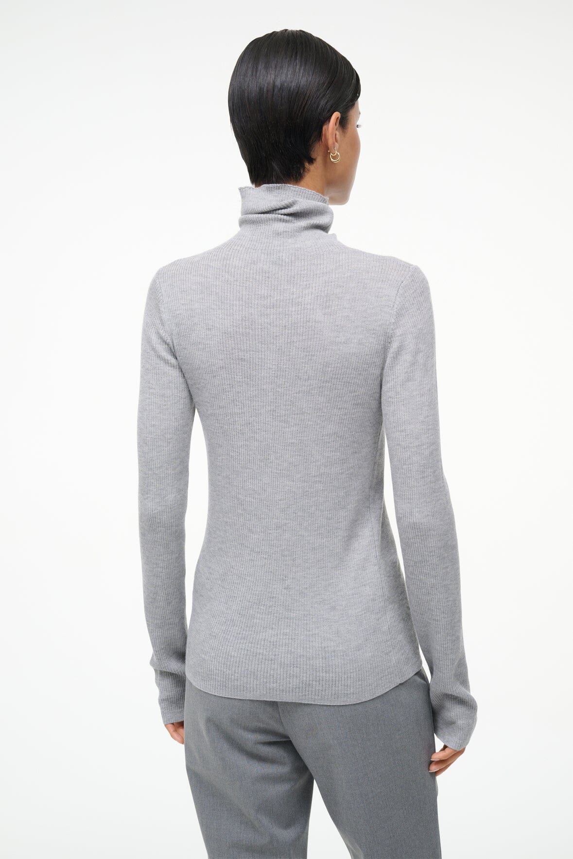 TONI SUPERFINE CASHMERE SWEATER | ASH GREY - Image 3