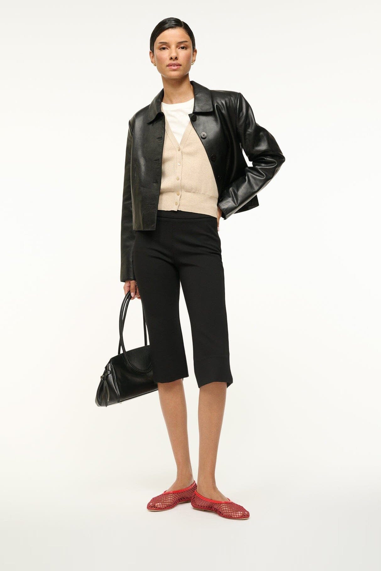 ALBA BALLET FLAT | RED NETTING - Image 2