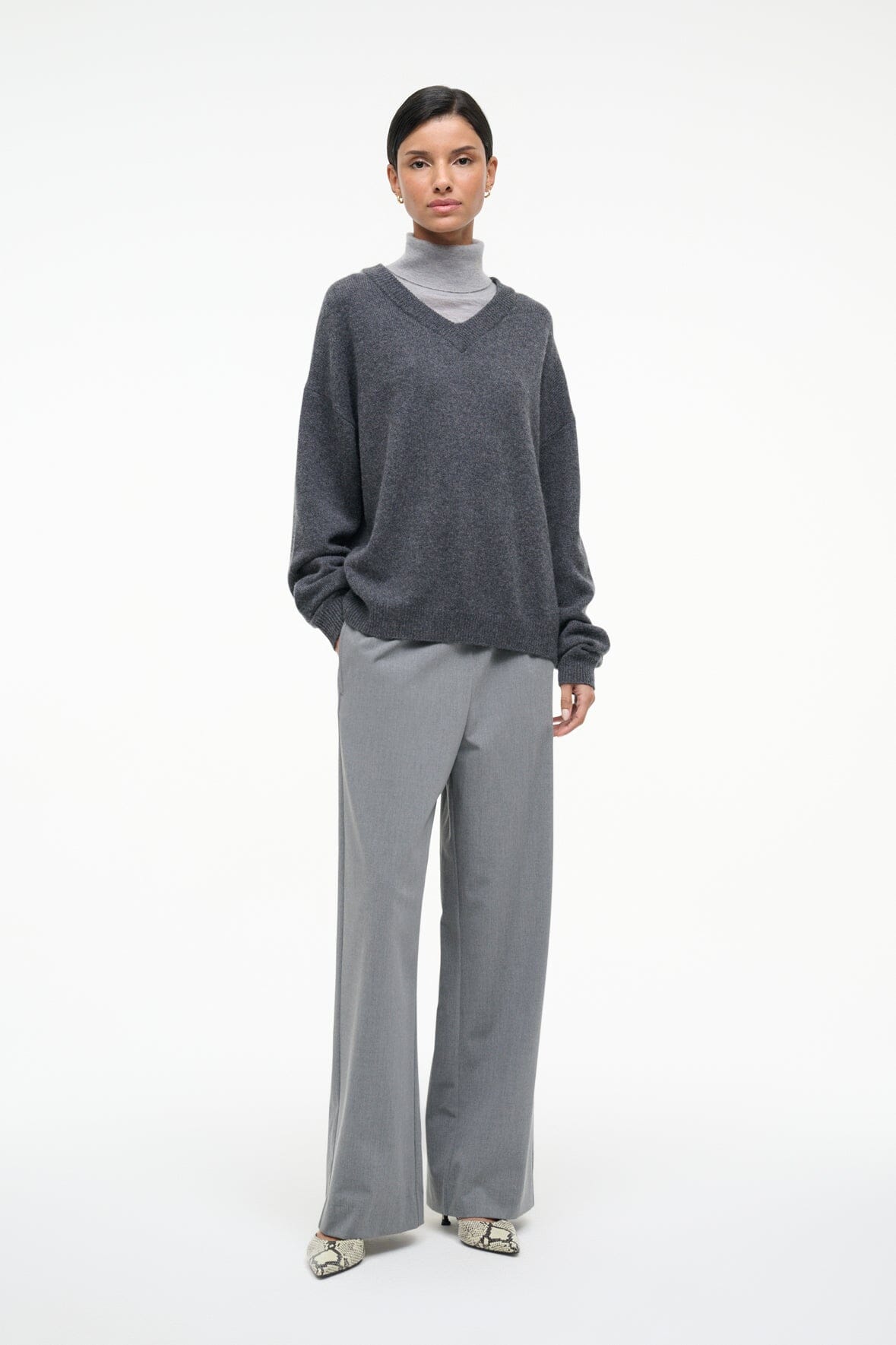 DORIS CASHMERE SWEATER | CHARCOAL