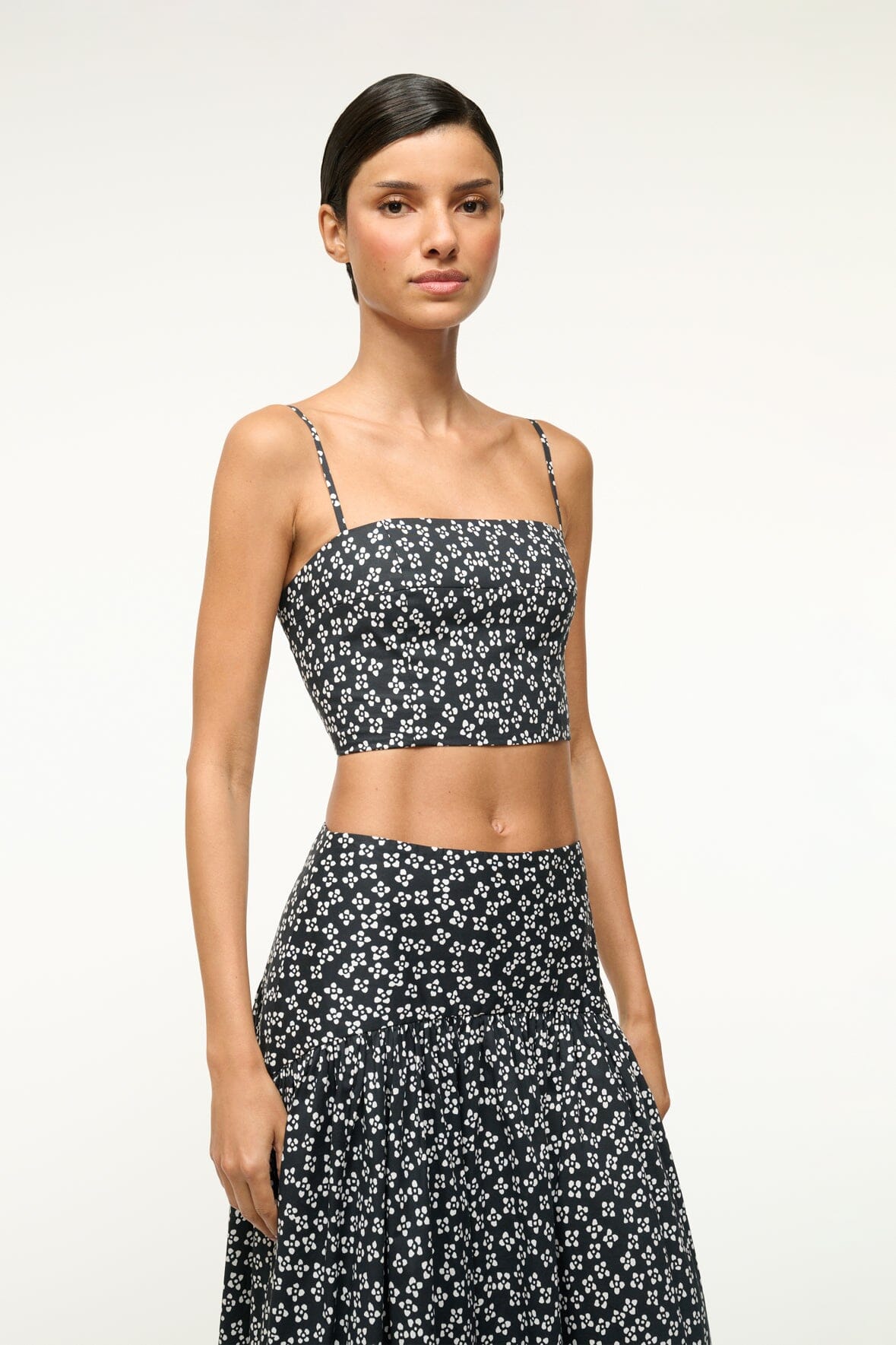 FEDERICO TANK | BLACK WOODBLOCK FLORAL - Image 3