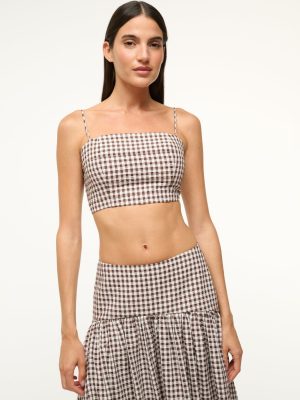 FEDERICO TANK | DARK CHOCOLATE GINGHAM
