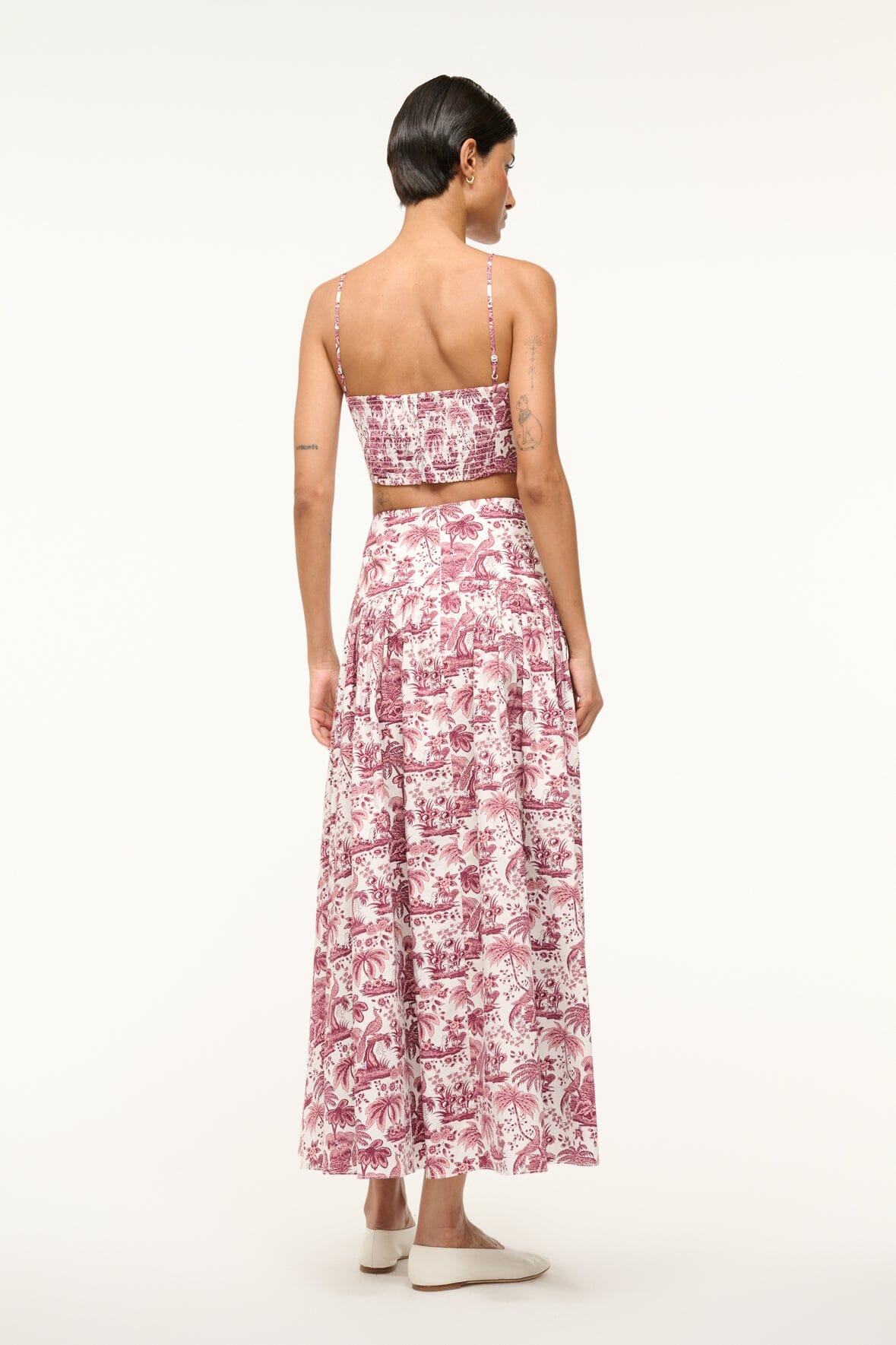 PROCIDA SKIRT | BORDEAUX TOILE - Image 5