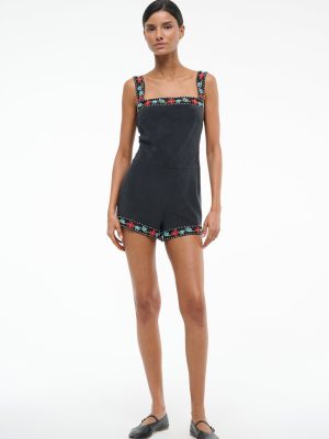 VERONICA SILK ROMPER | BLACK