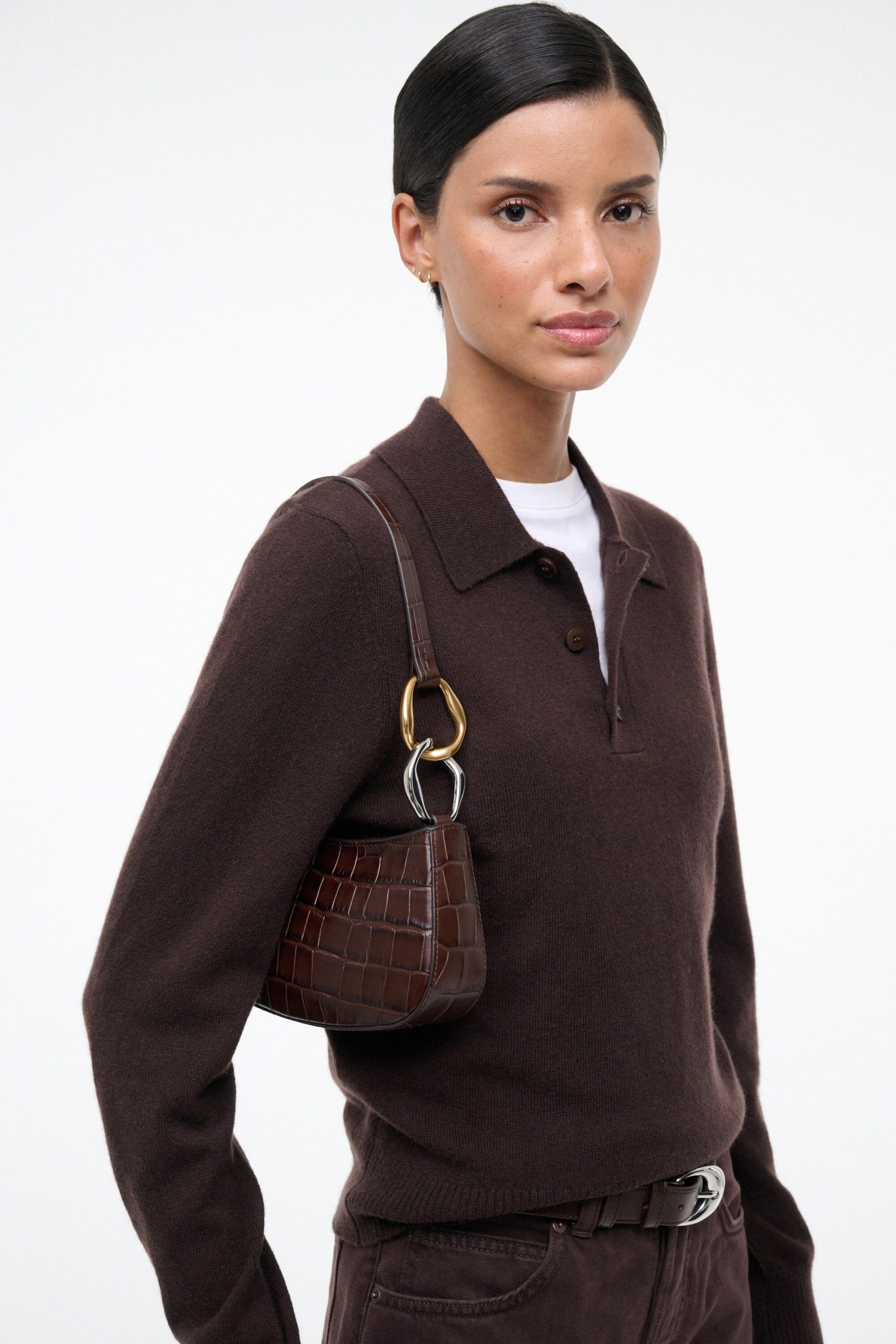 OLLIE BAG | ESPRESSO CROCO - Image 2