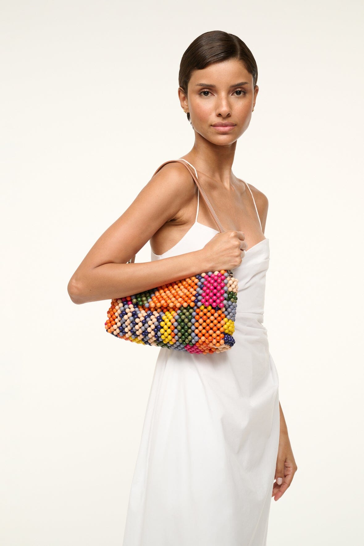 TIMMY SHOULDER BAG | MULTI BAYADERE STRIPE - Image 2