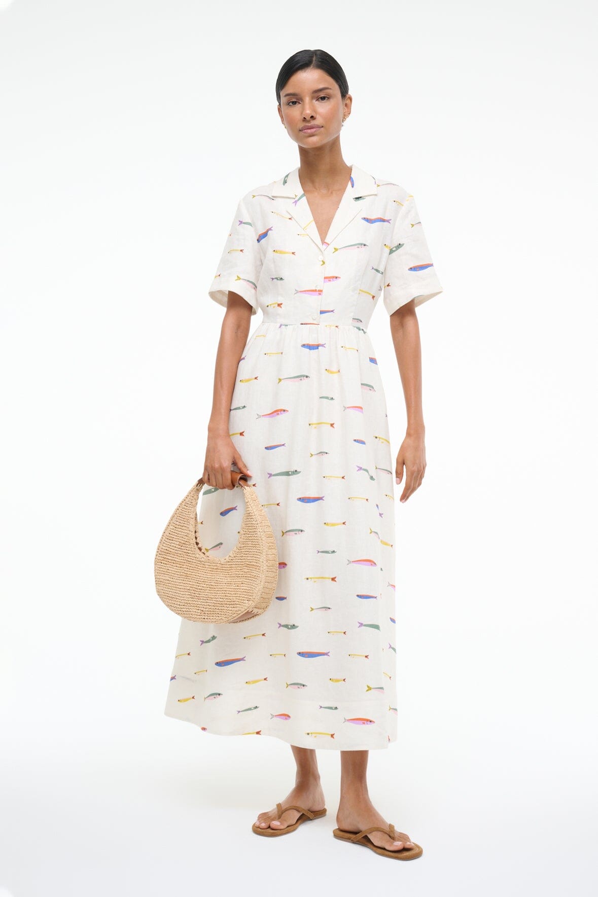 MERYL LINEN DRESS | POP SARDINES IVORY