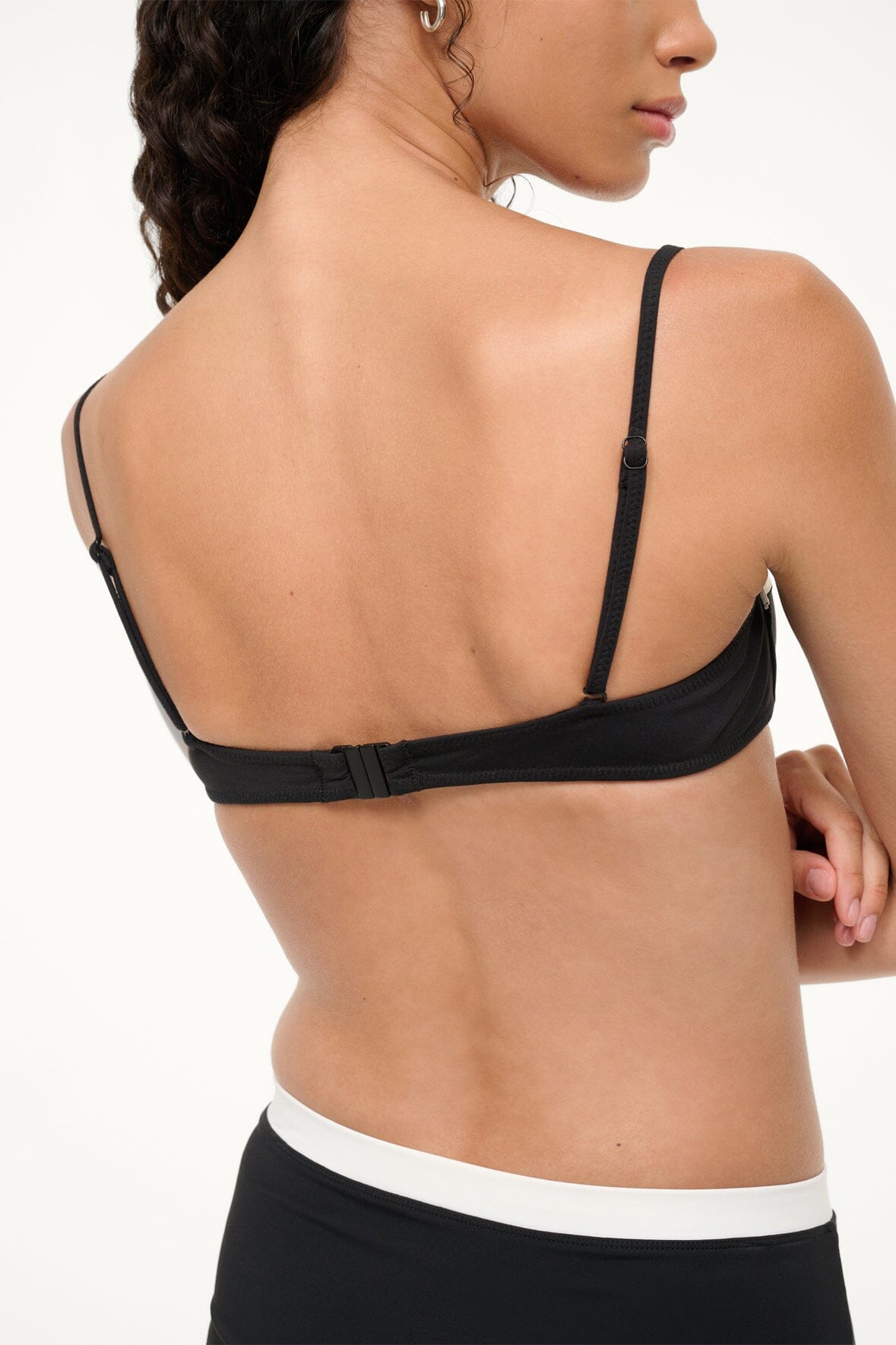 JO BALCONETTE BIKINI TOP | BLACK WHITE - Image 4