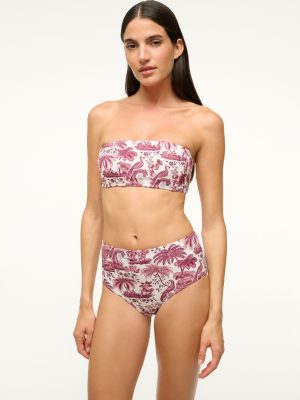 MALA BIKINI TOP | BORDEAUX TOILE