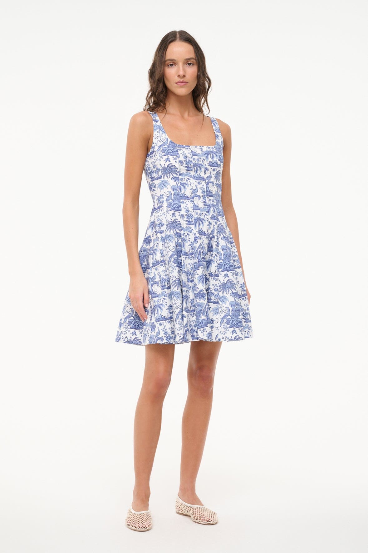 MINI WELLS DRESS | BLUE TOILE - Image 2