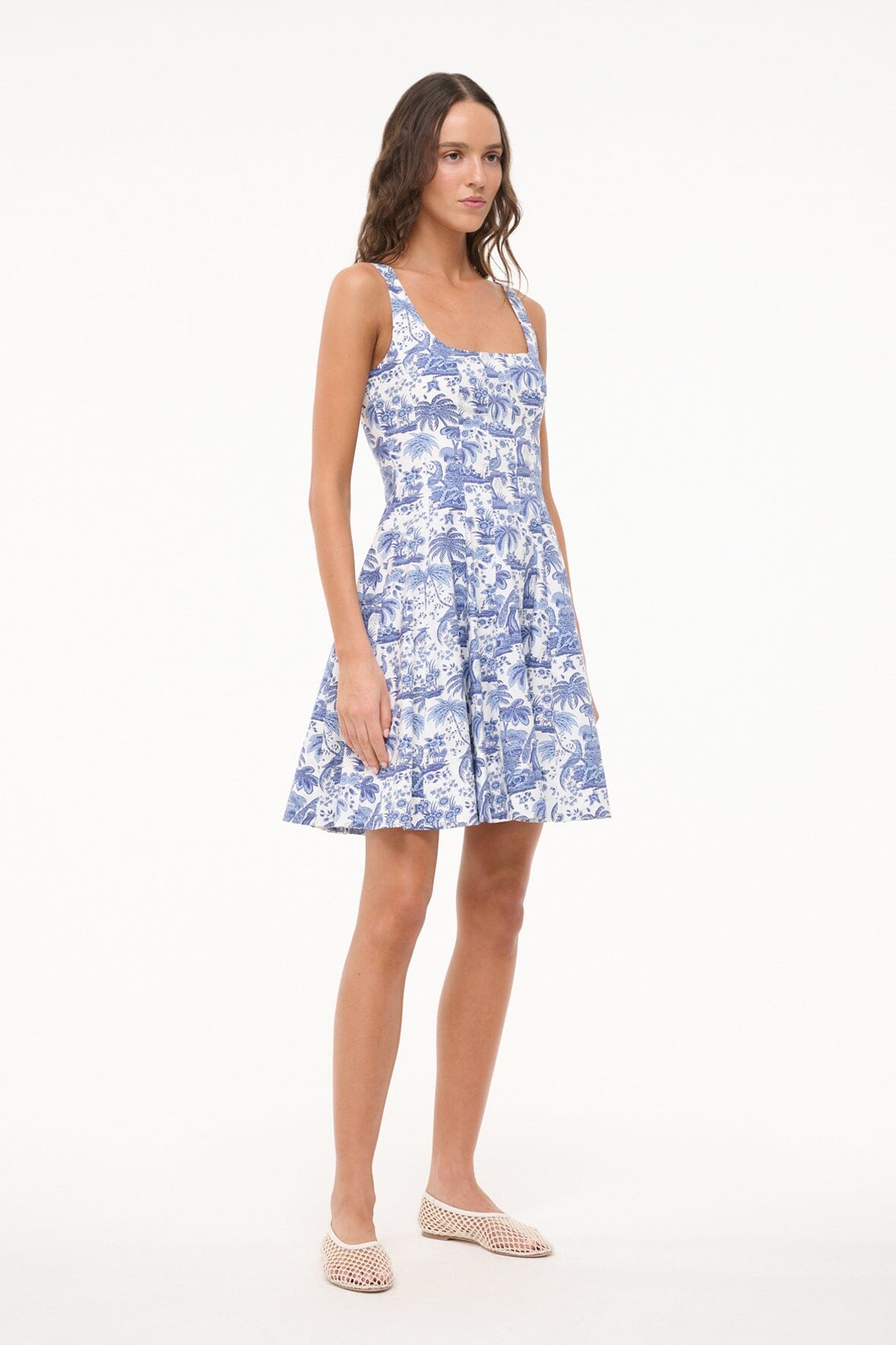 MINI WELLS DRESS | BLUE TOILE - Image 3