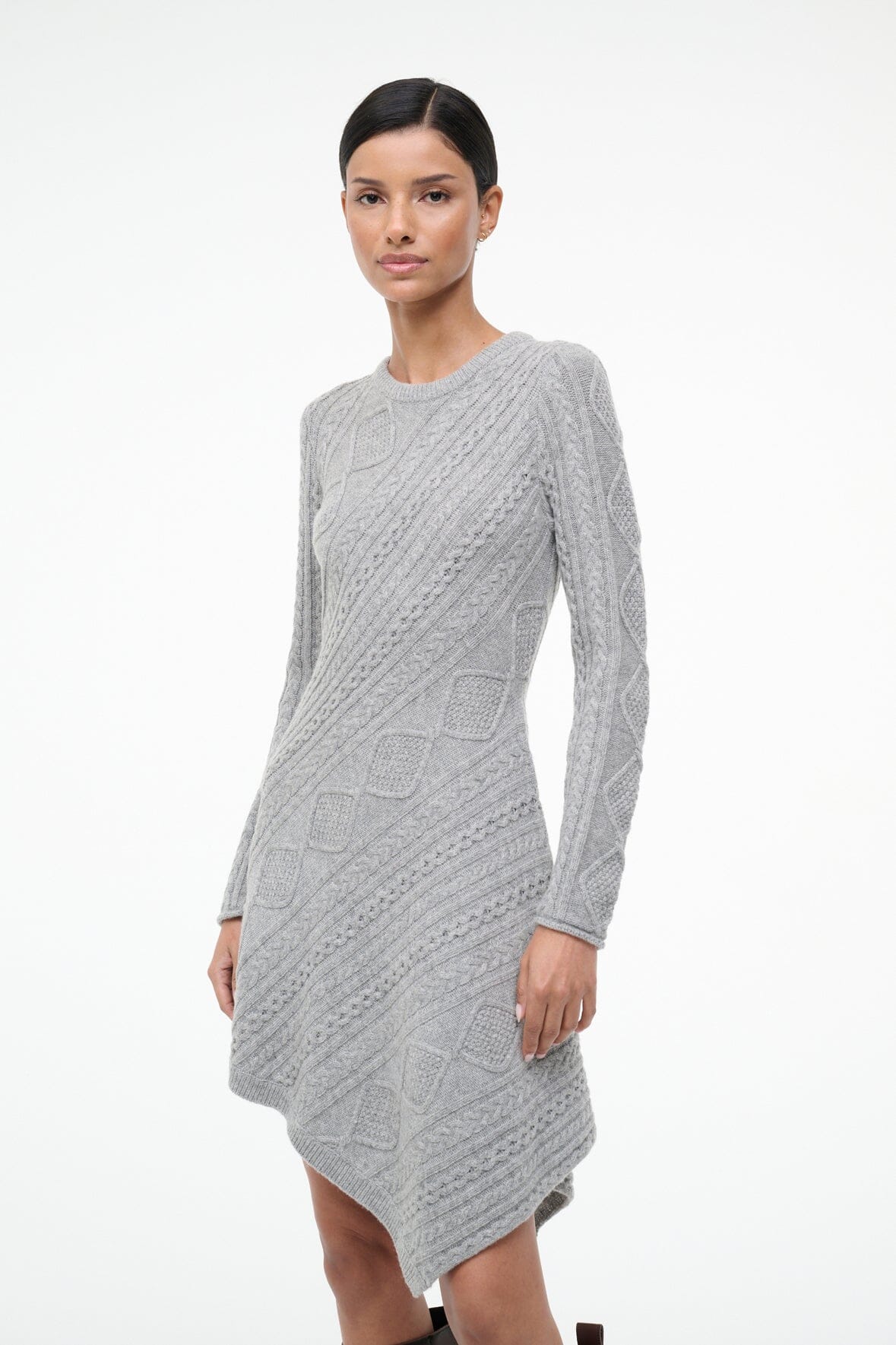EVA SWEATER DRESS | HEATHER GREY
