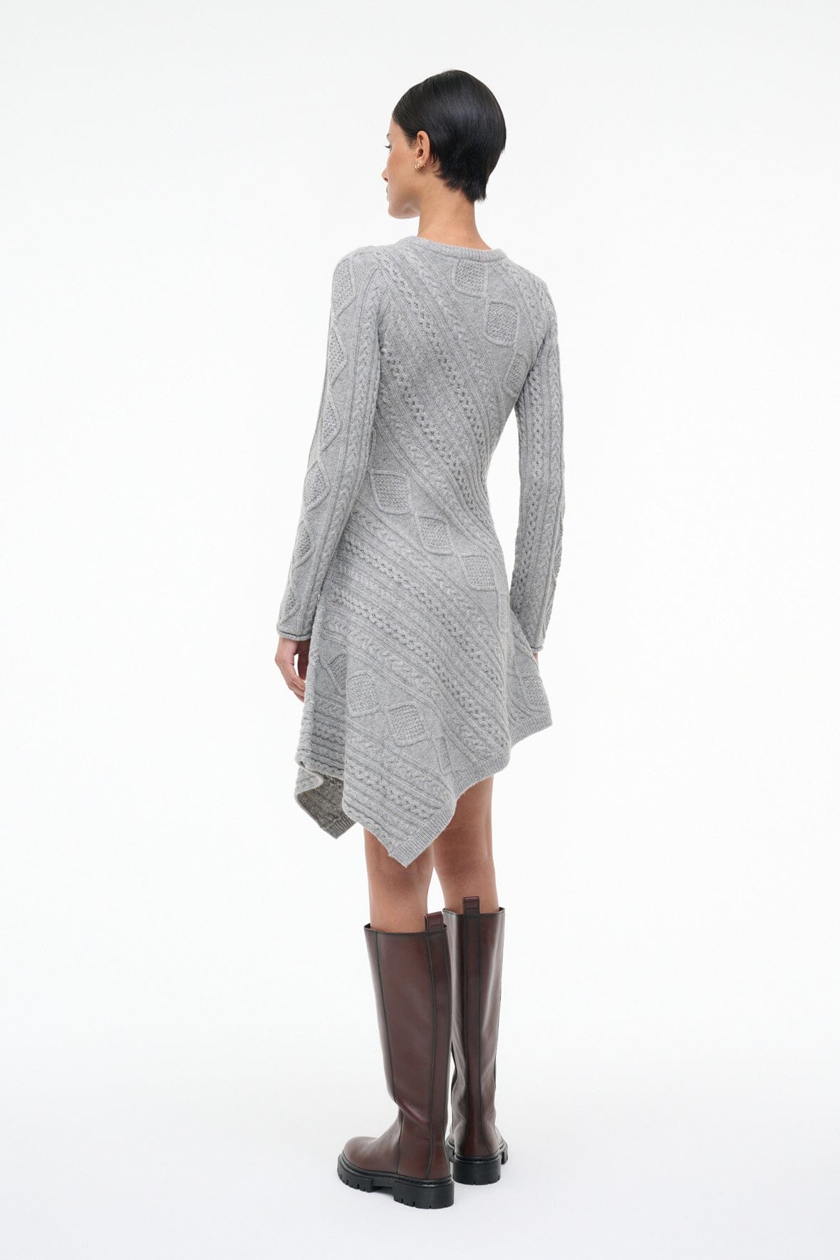 EVA SWEATER DRESS | HEATHER GREY - Image 2