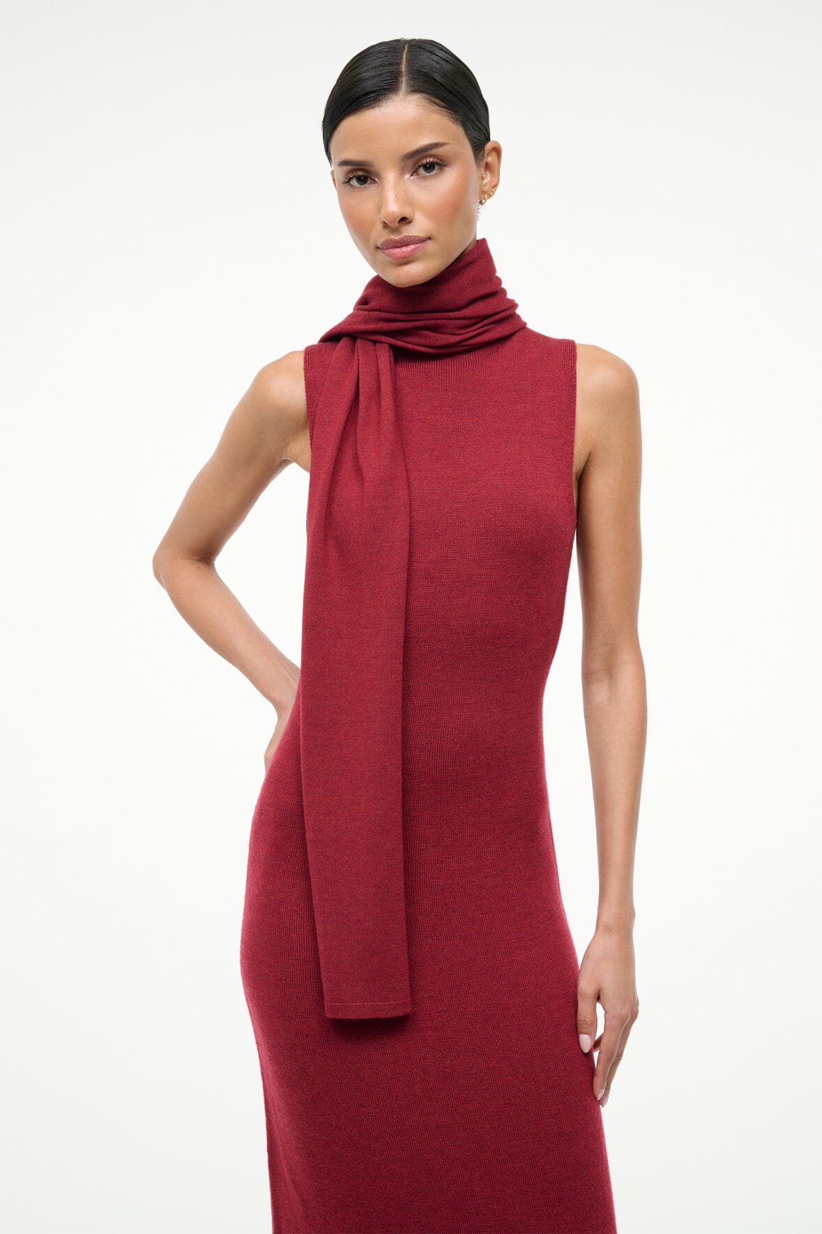 CANAL MIDI DRESS | SANGRIA - Image 2