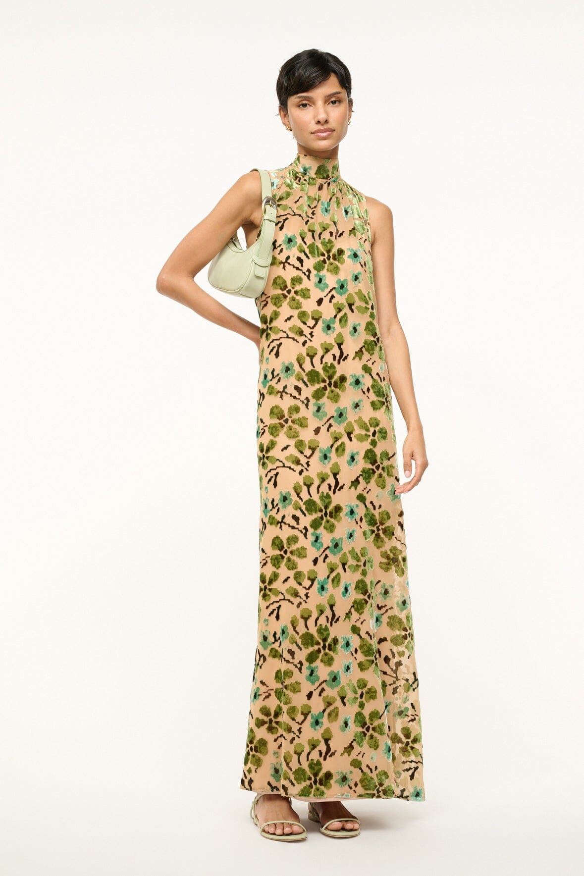 ALBEE DRESS | MOSS FLORAL TAPESTRY - Image 5