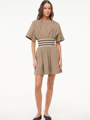 AMY MINI DRESS | TAUPE