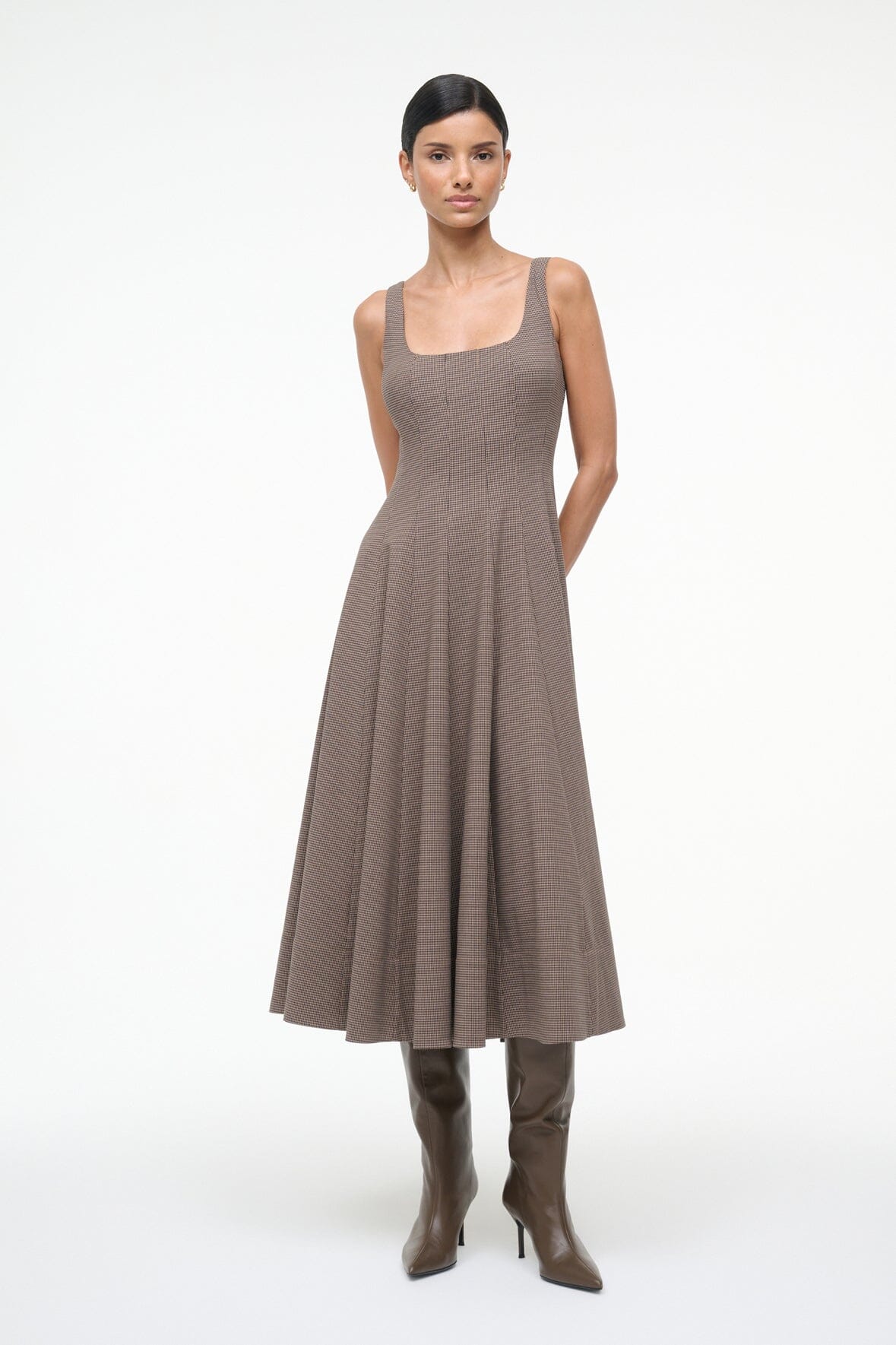 WELLS DRESS | HOUNDSTOOTH