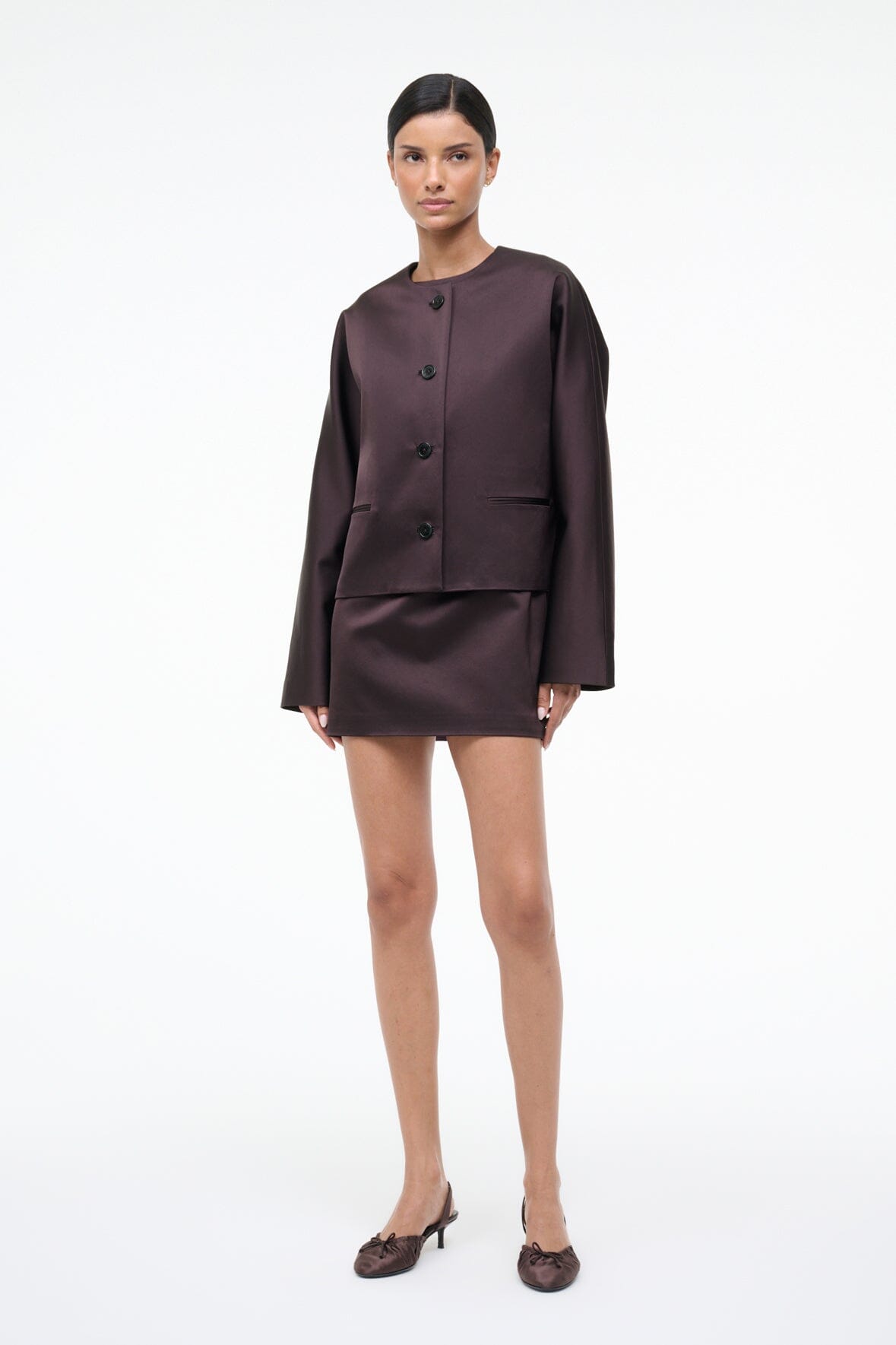 LIZ CROPPED JACKET | EARTH - Image 5
