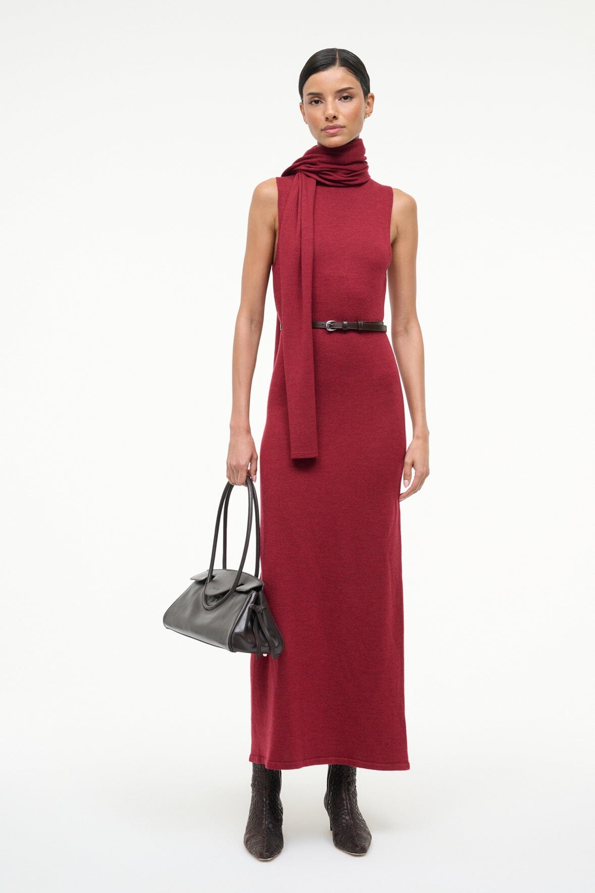 CANAL MIDI DRESS | SANGRIA - Image 5