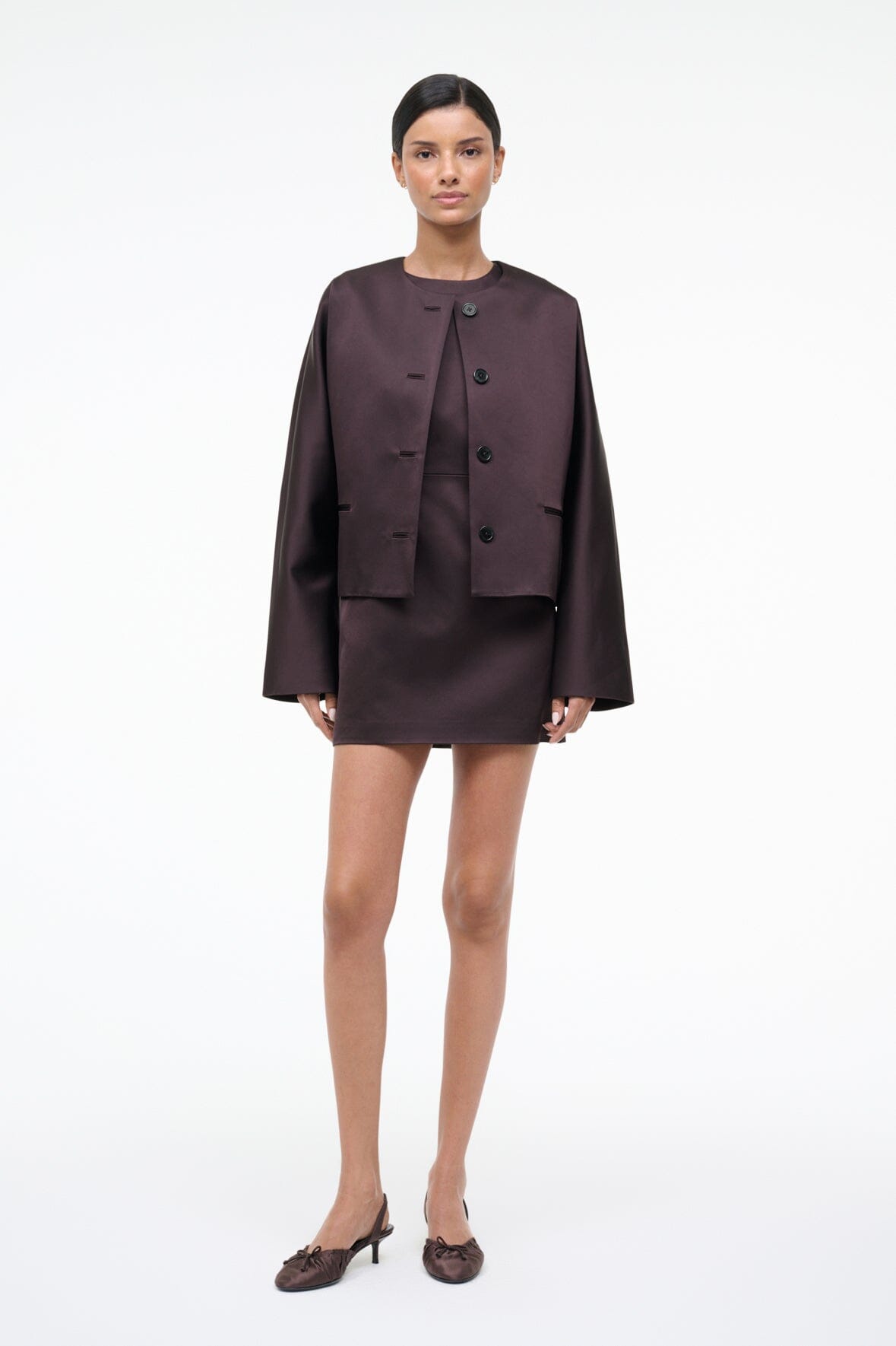 LIZ CROPPED JACKET | EARTH - Image 3