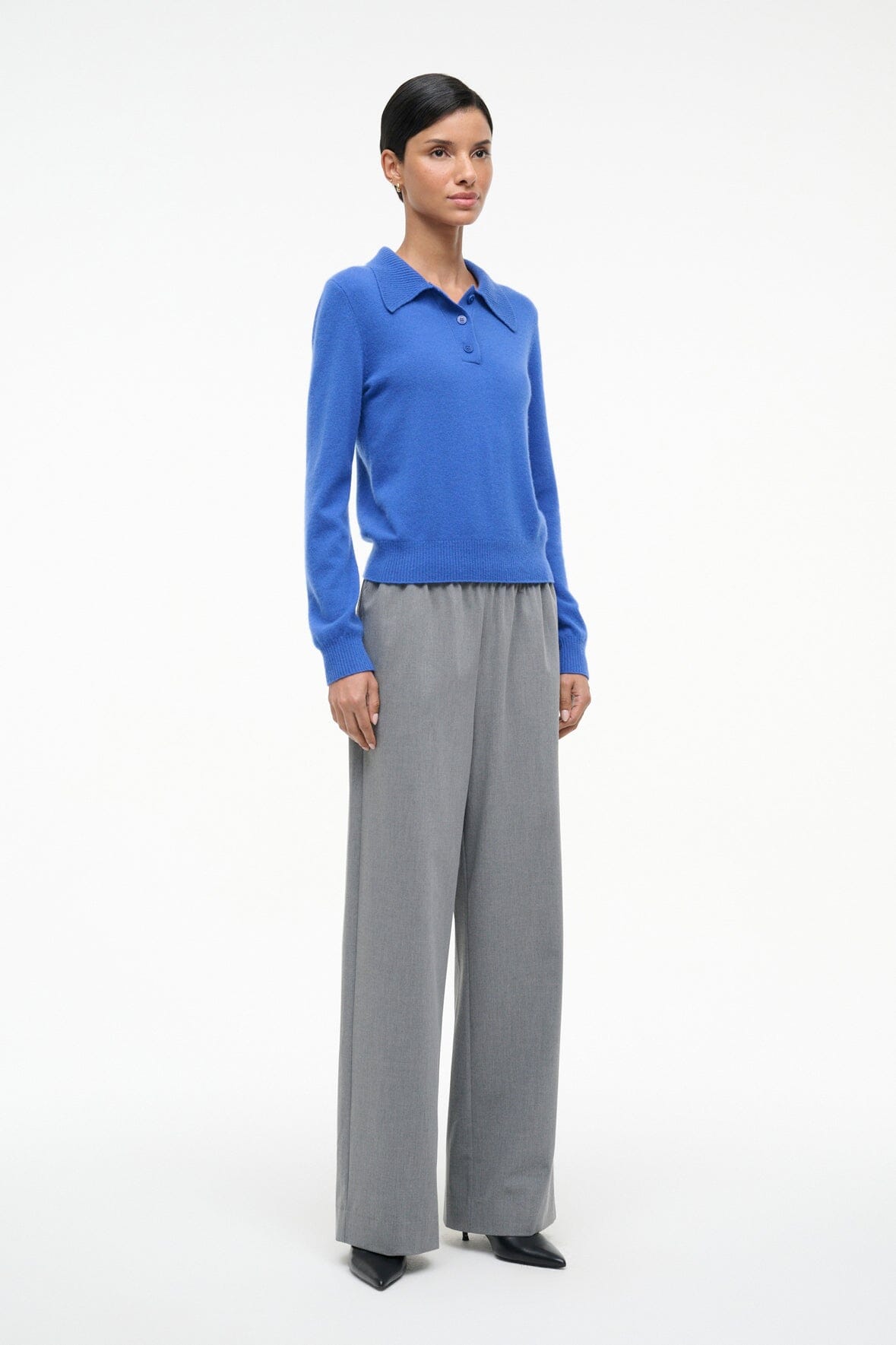 GEMMA CASHMERE SWEATER | SAPPHIRE - Image 5