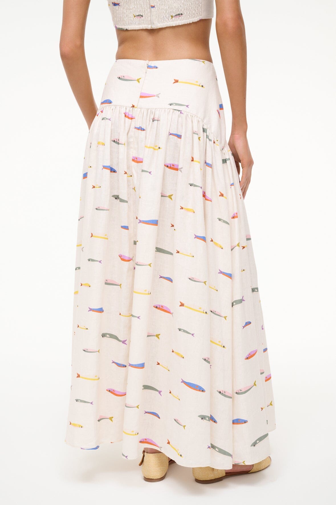 PROCIDA LINEN SKIRT | POP SARDINES IVORY - Image 4