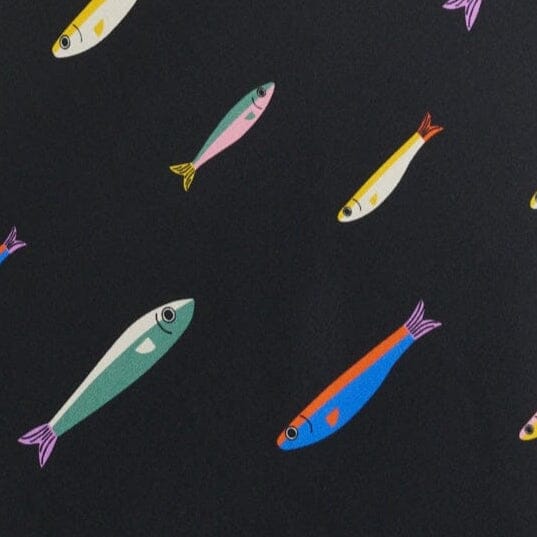 WINNIE SILK DRESS | POP SARDINES BLACK - Image 6