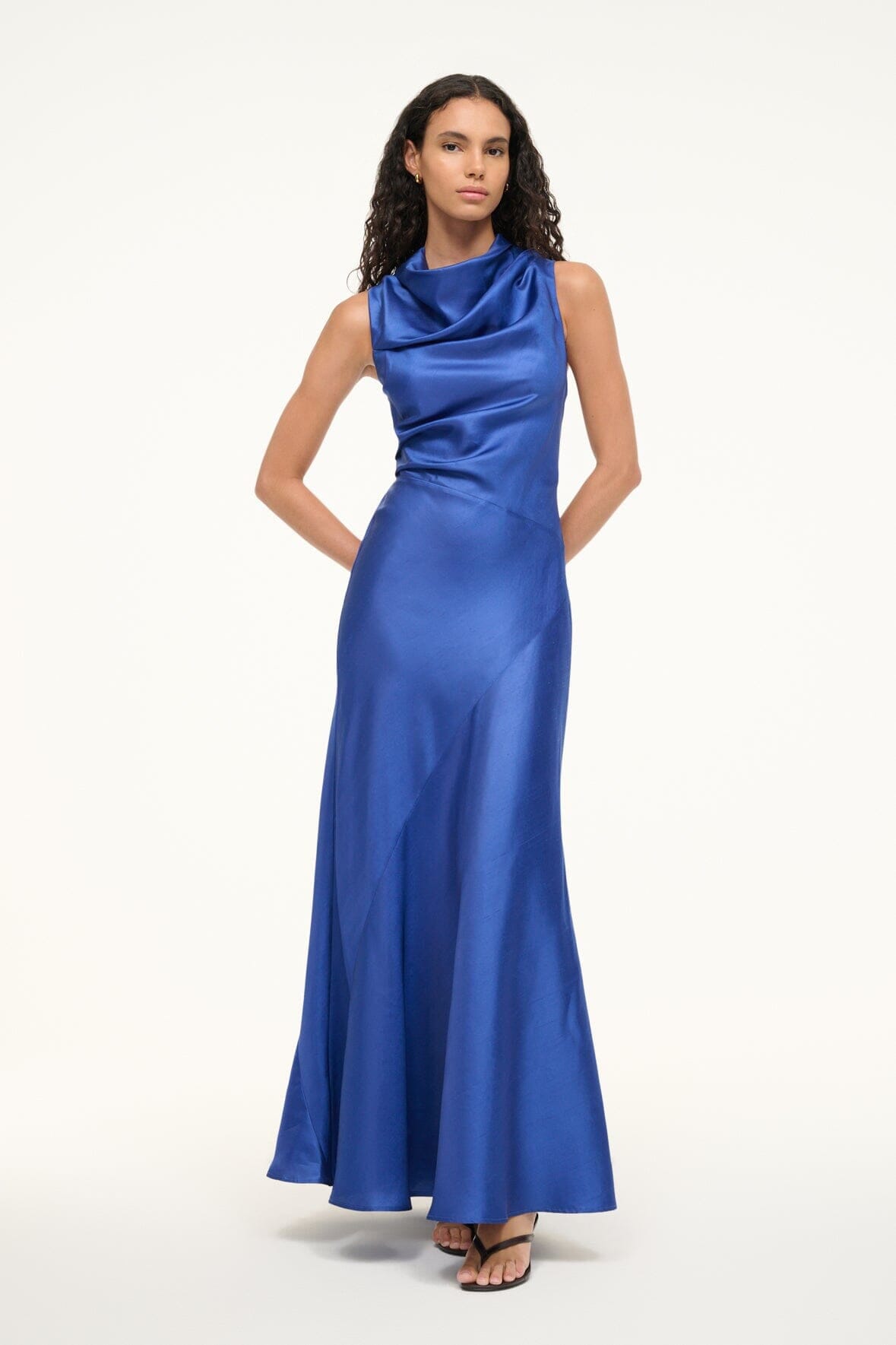 FRIDA SILK DRESS | DEEP SEA