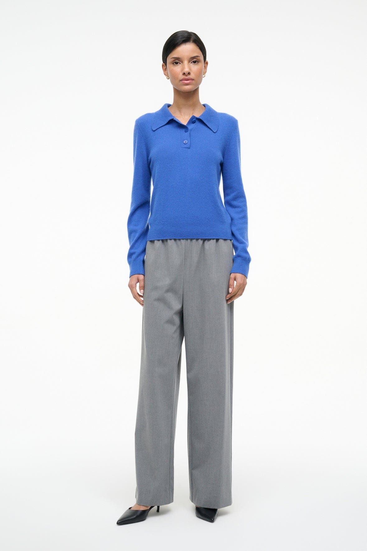 GEMMA CASHMERE SWEATER | SAPPHIRE - Image 2