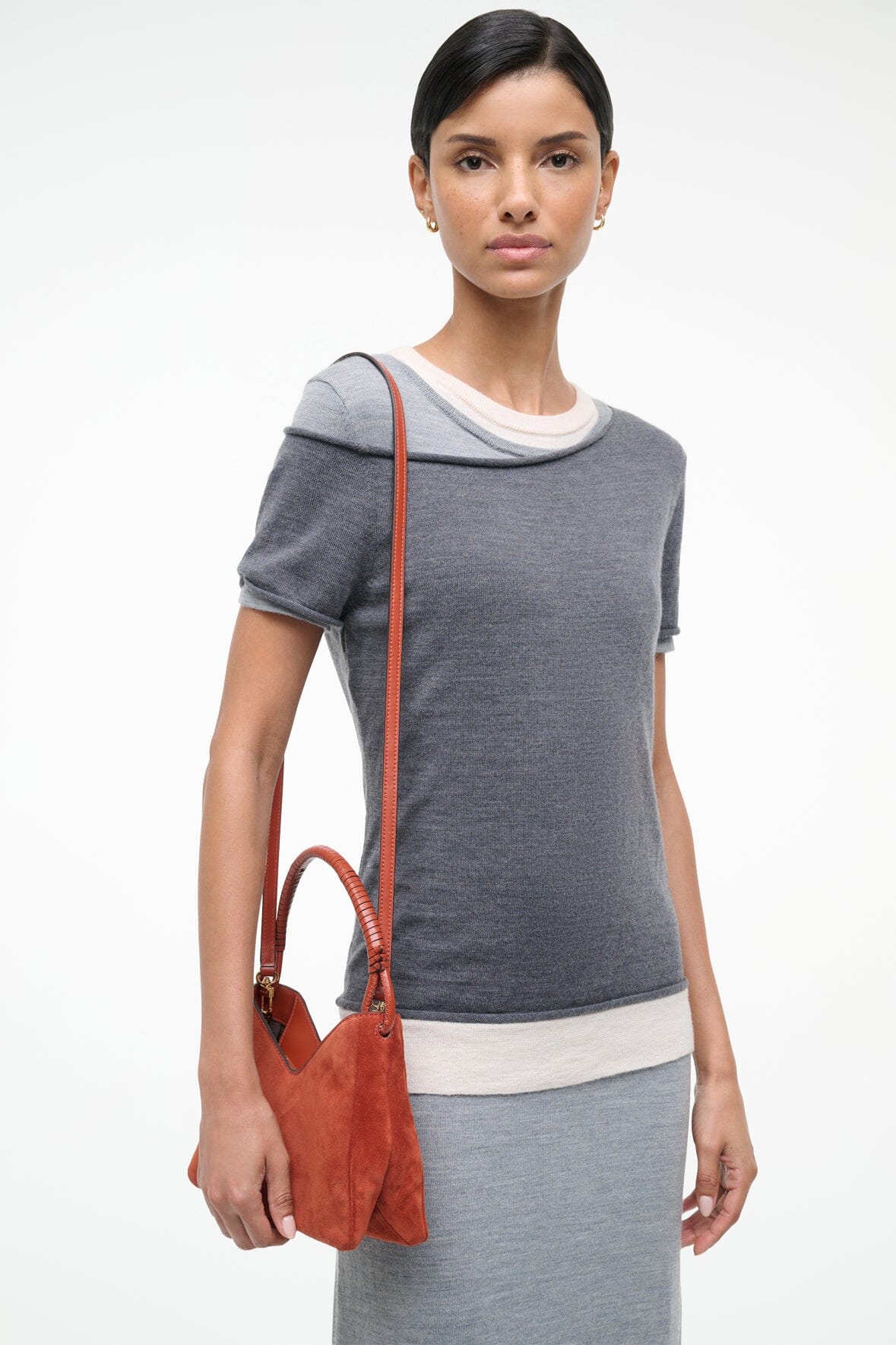 VALERIE SHOULDER BAG | AUBURN SUEDE - Image 2